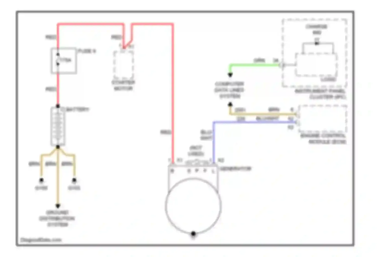 Astra Saturn I (2008-2009): Charging circuit
