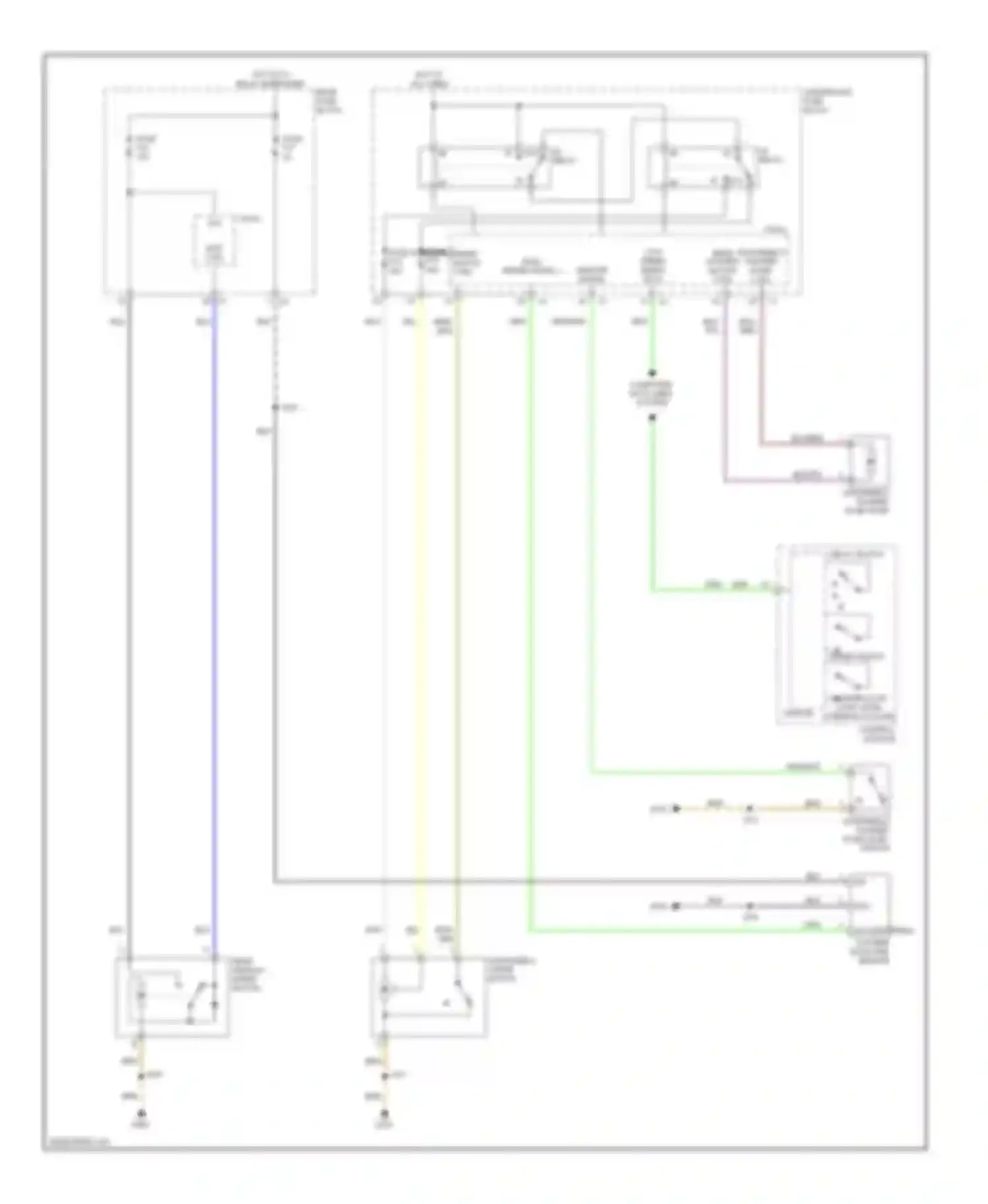 Astra Saturn I (2008-2009): Wiper/washer circuit