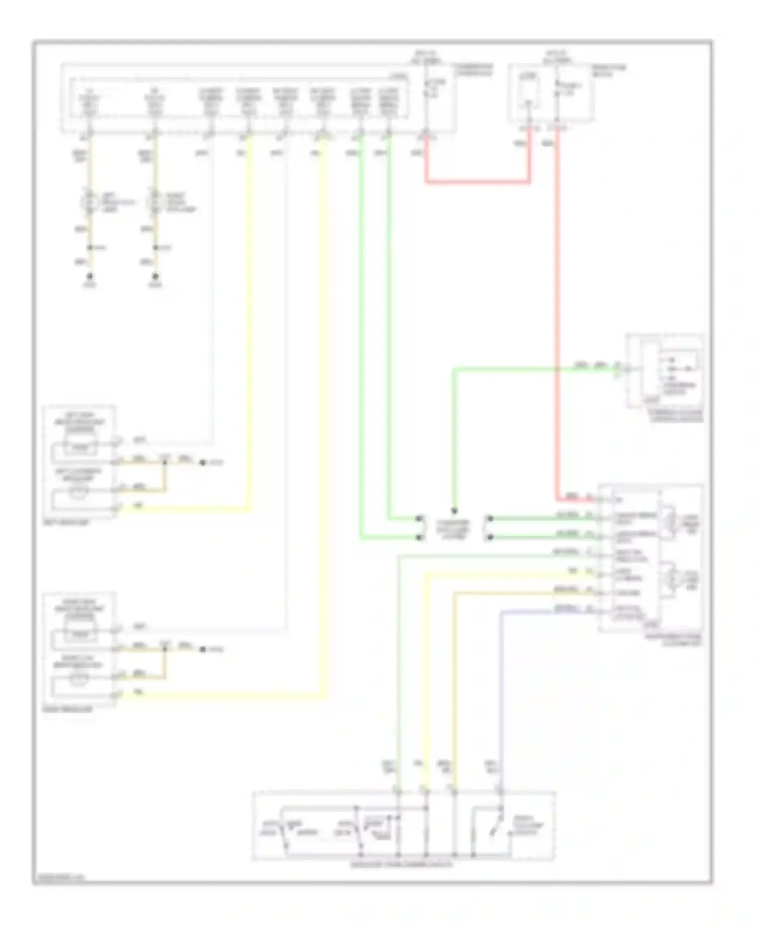 Wiring diagram auto park off head for Saturn Astra I (2008-2009) (2 of 2)