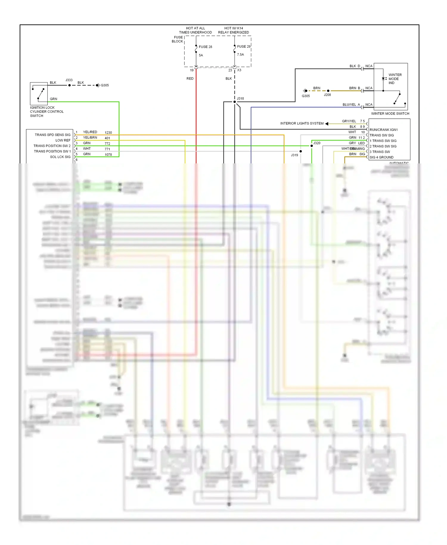 Saturn Astra I (2008-2009) computer data lines system wiring diagram  (30 of 31)