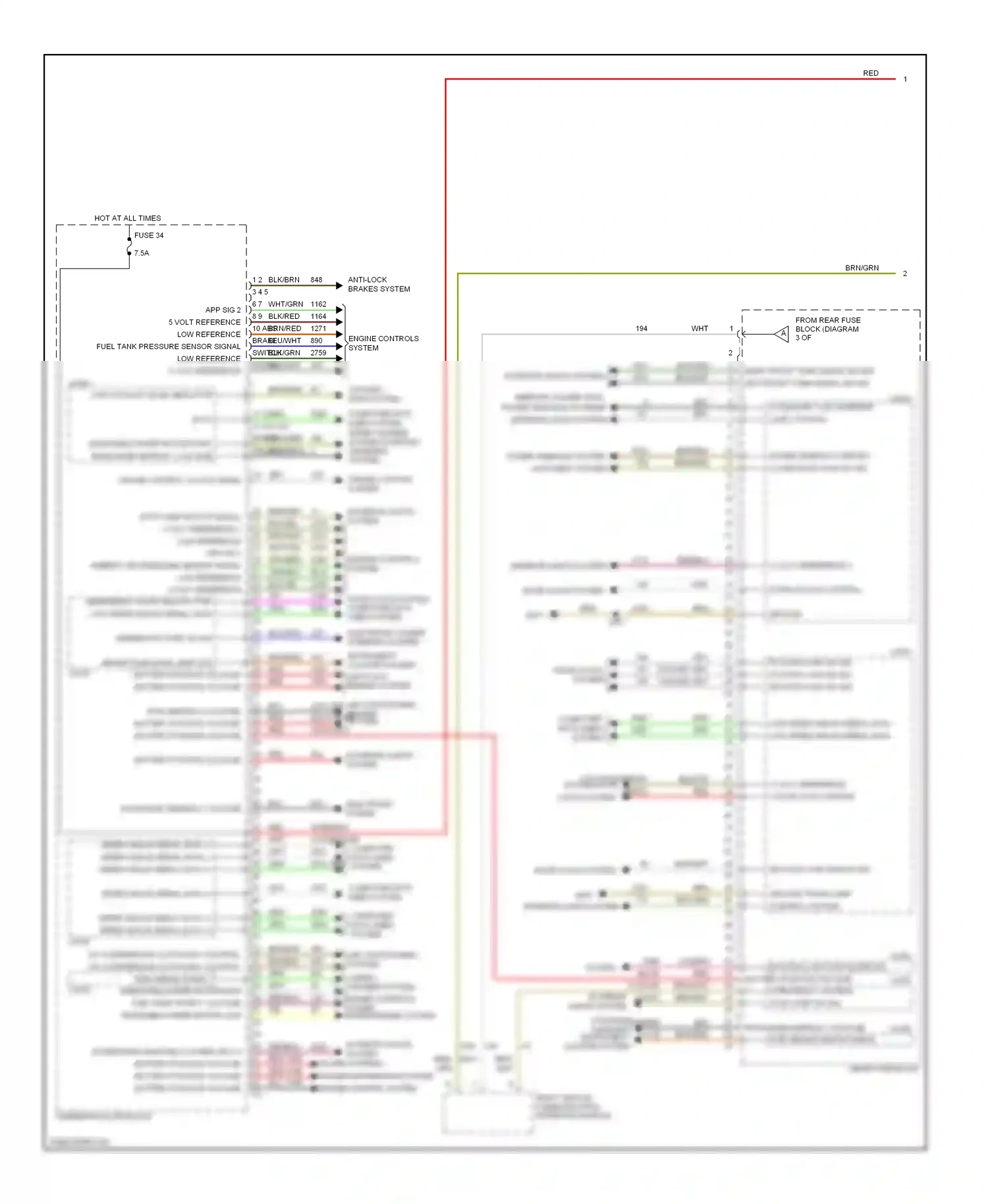 Saturn Astra I (2008-2009) computer data lines system wiring diagram  (2 of 31)