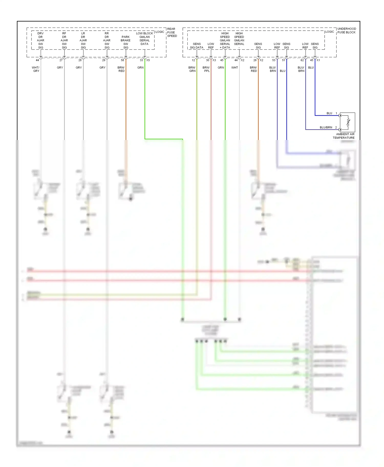 Saturn Astra I (2008-2009) computer data lines system wiring diagram  (18 of 31)