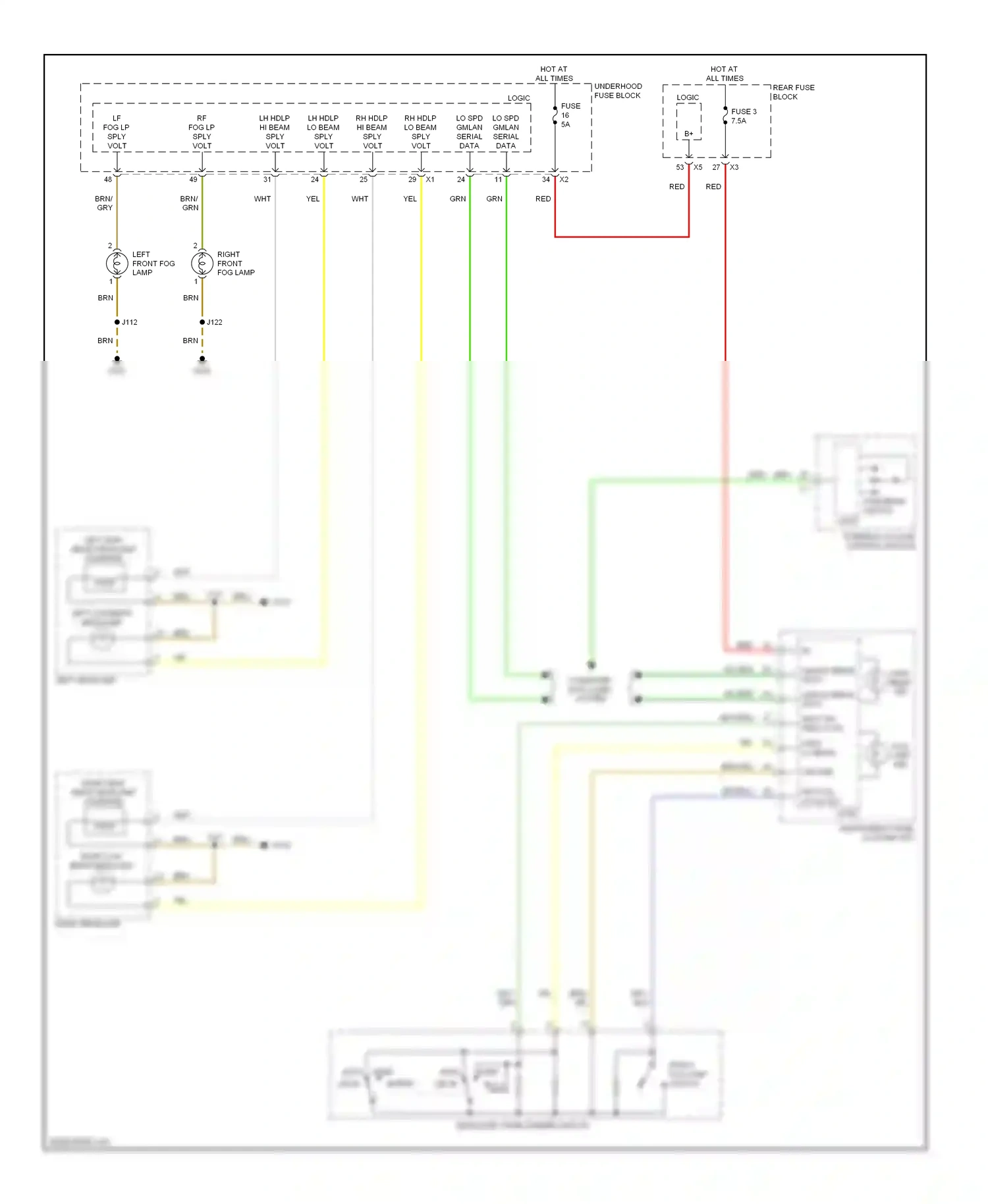 Saturn Astra I (2008-2009) computer data lines system wiring diagram  (15 of 31)