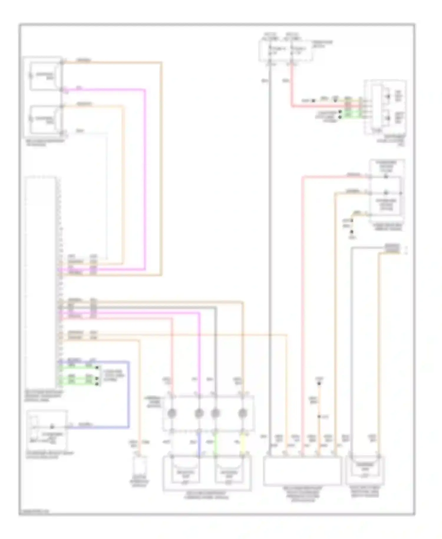 Wiring diagram inflatable restraint steering wheel module for Saturn Astra I (2008-2009) (1 of 1)