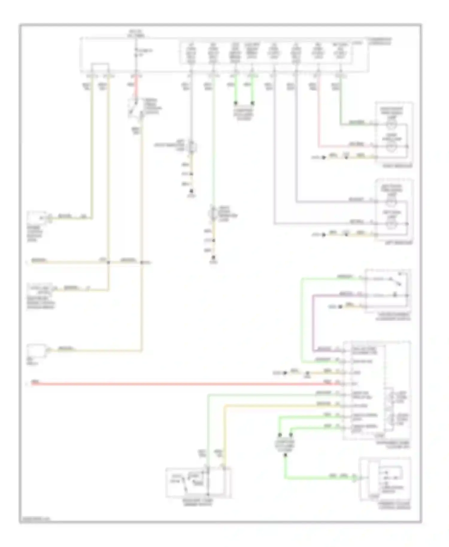 Wiring diagram left front repeater lamp for Saturn Astra I (2008-2009) (1 of 2)