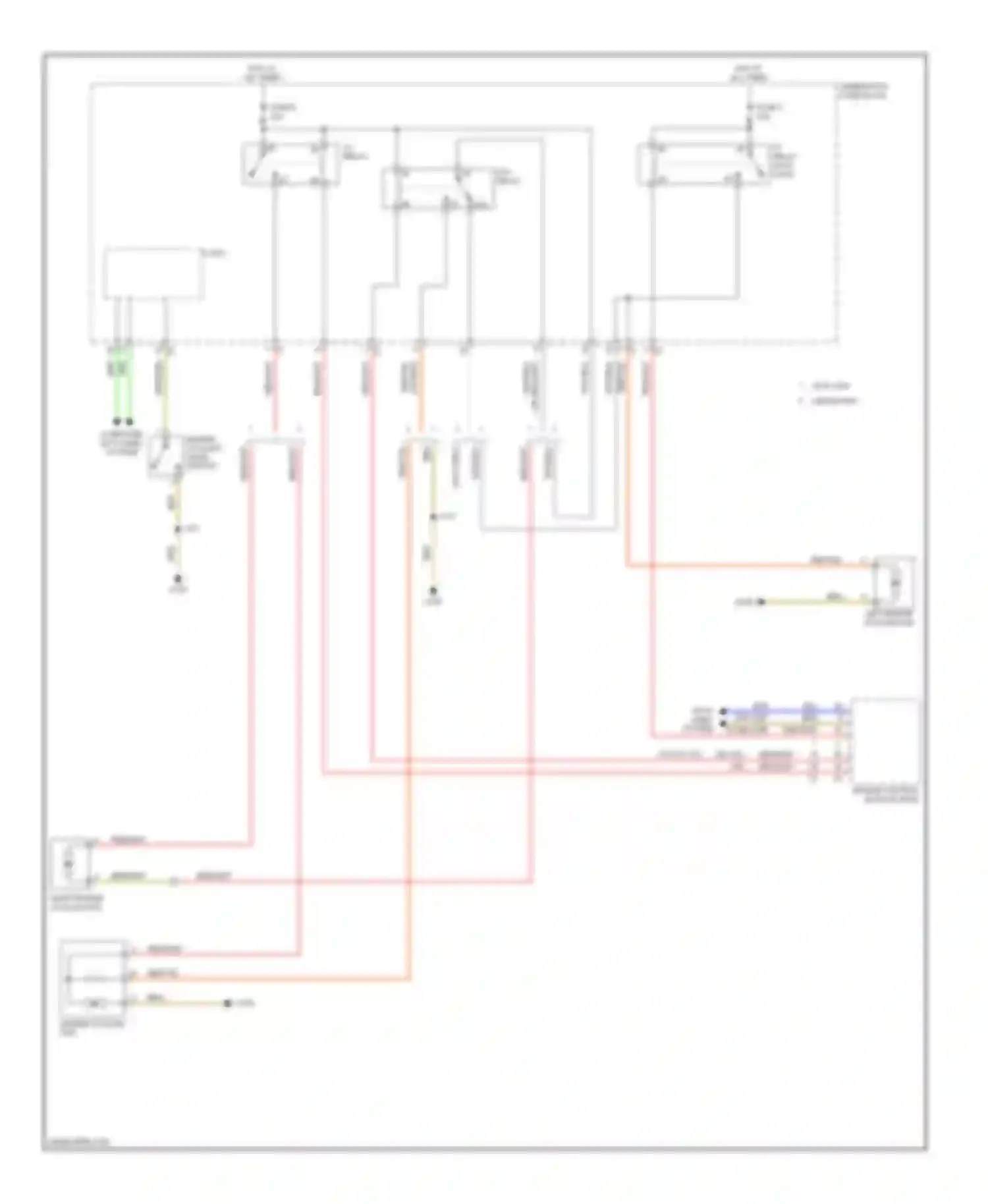 Wiring diagram single fan for Saturn Astra I (2008-2009) (1 of 2)