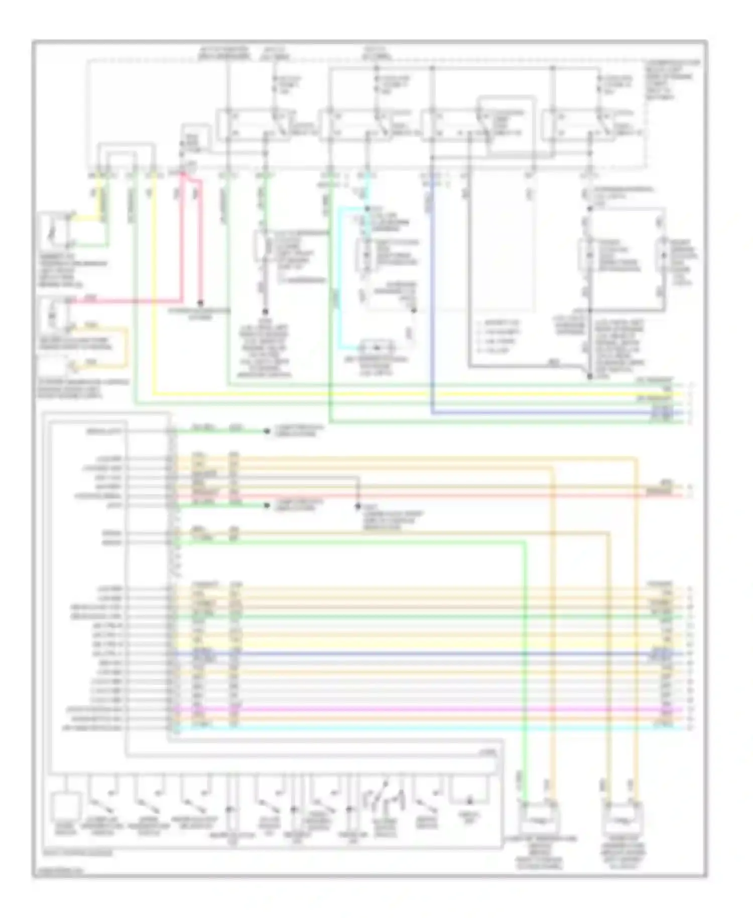 Aura Saturn I (2006-2010): Automatic a/c circuit (1 of 2)