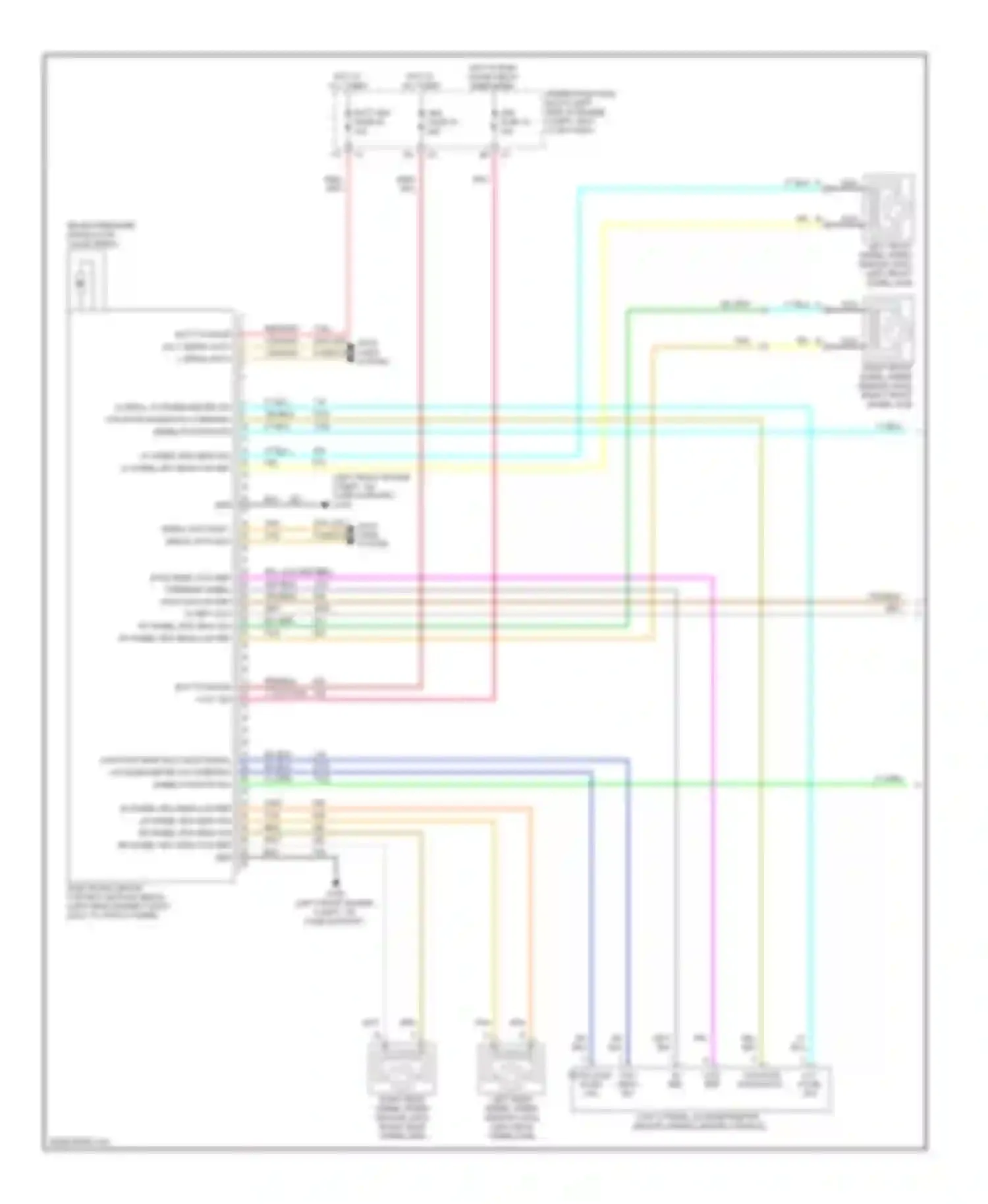Aura Saturn I (2006-2010): Anti-lock brakes circuit, except hybrid (1 of 2)