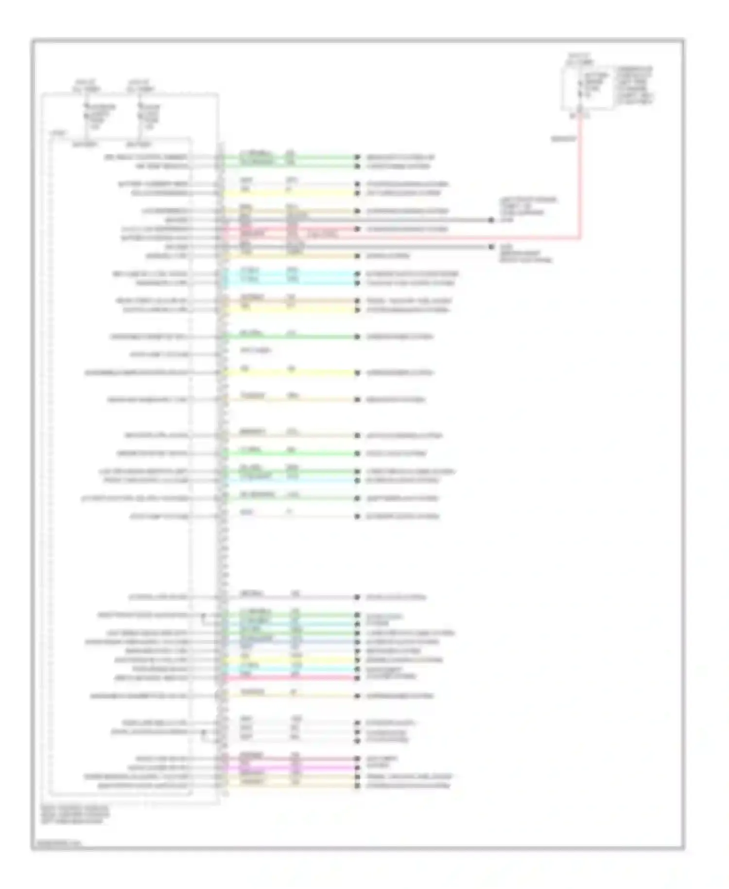 Aura Saturn I (2006-2010): Body control modules circuit (1 of 4)