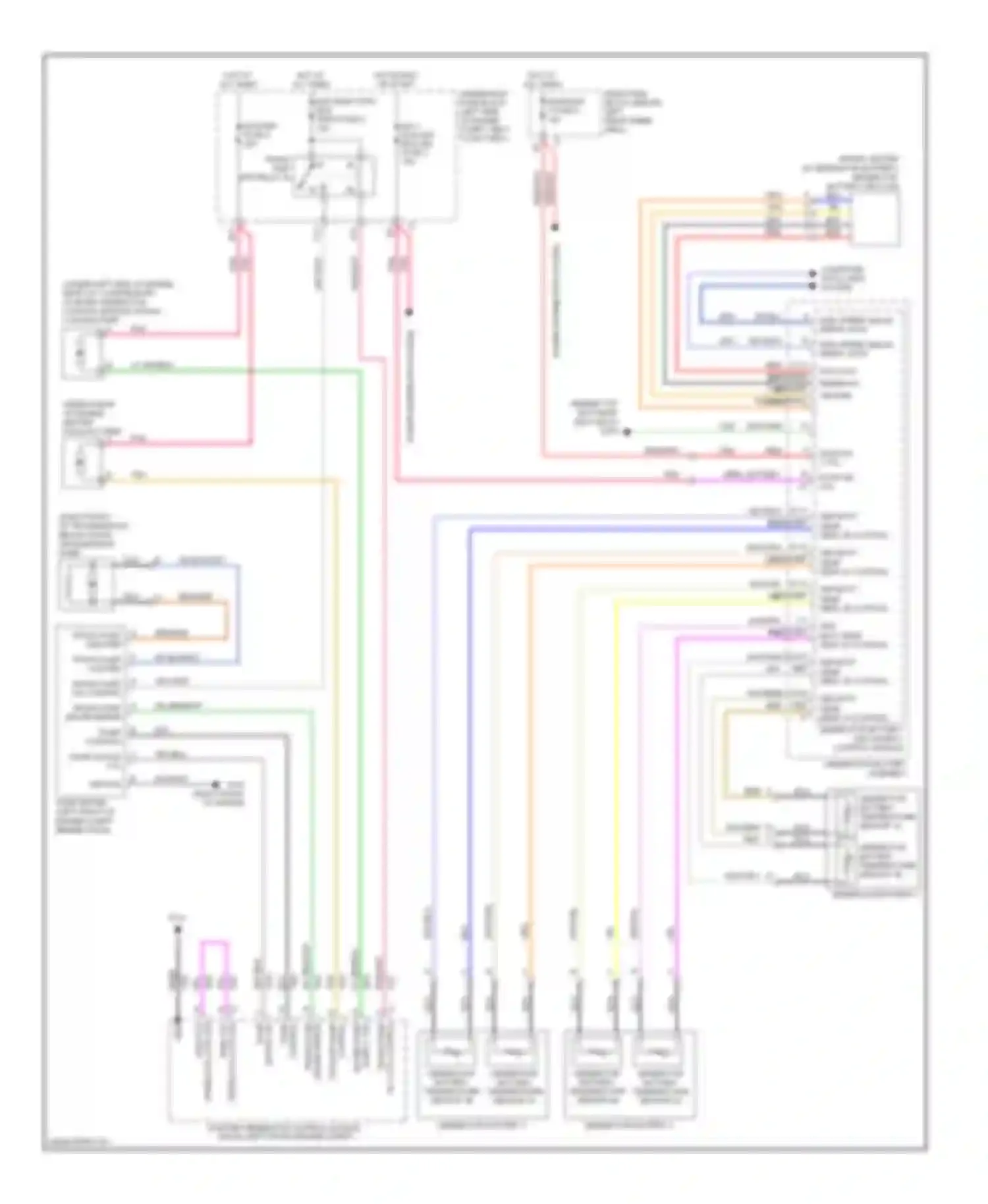 Aura Saturn I (2006-2010): Cooling fan circuit, with hybrid