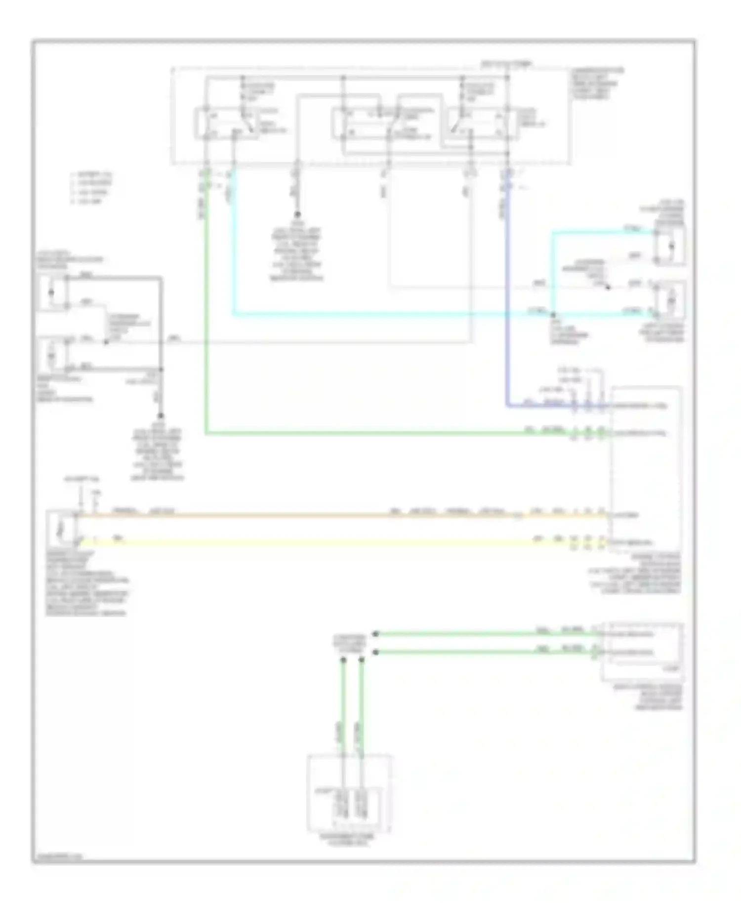 Aura Saturn I (2006-2010): Cooling fan circuit, without hybrid
