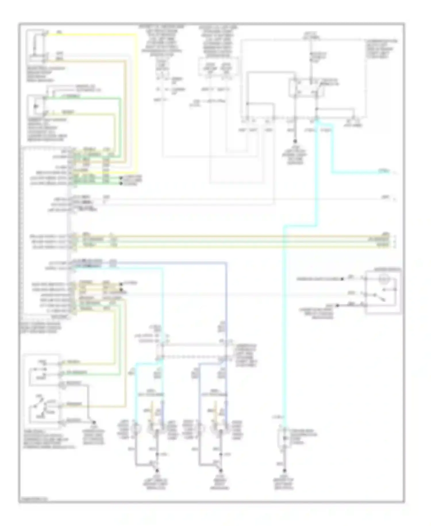 Aura Saturn I (2006-2010): Exterior lamps circuit (1 of 2)