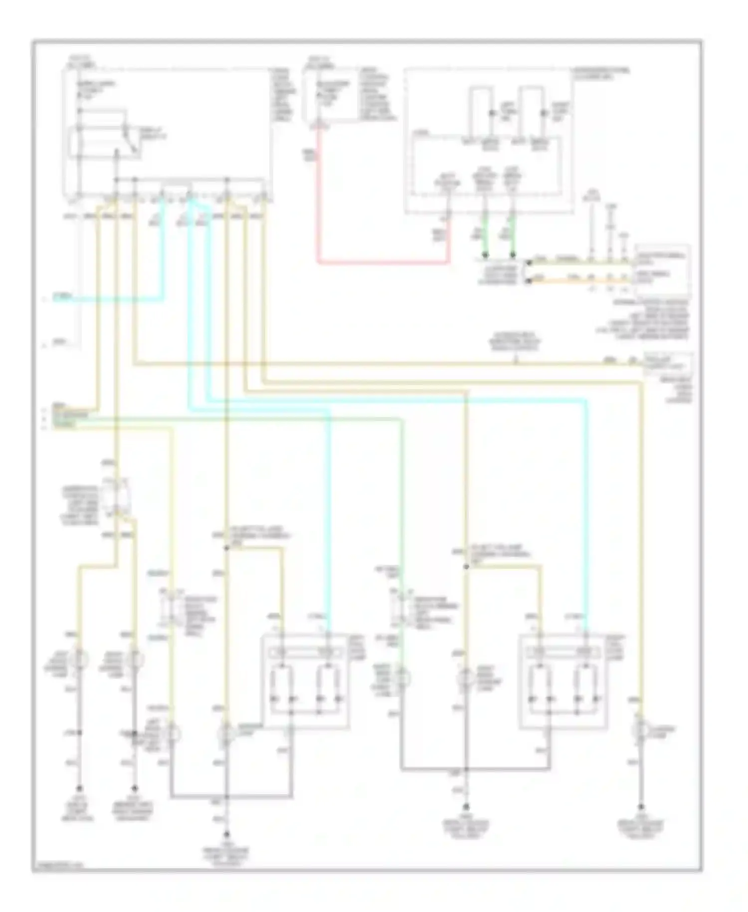 Aura Saturn I (2006-2010): Exterior lamps circuit (2 of 2)