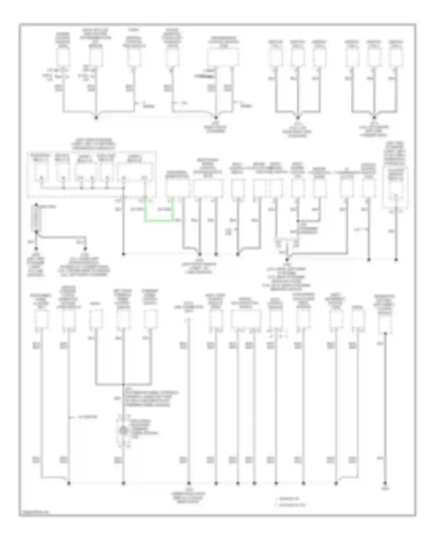Aura Saturn I (2006-2010): Ground distribution circuit (1 of 3)