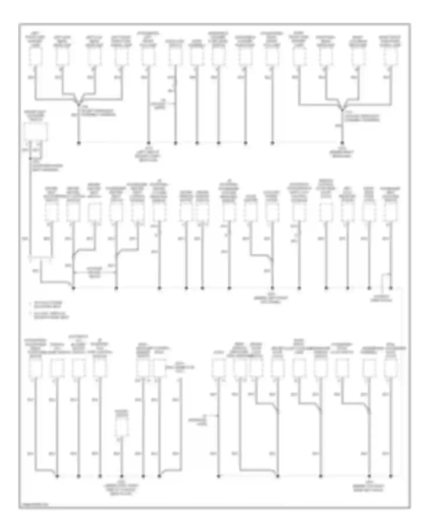 Aura Saturn I (2006-2010): Ground distribution circuit (2 of 3)