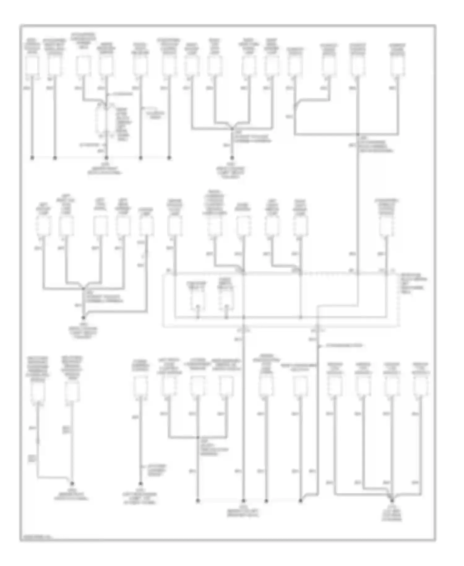 Aura Saturn I (2006-2010): Ground distribution circuit (3 of 3)