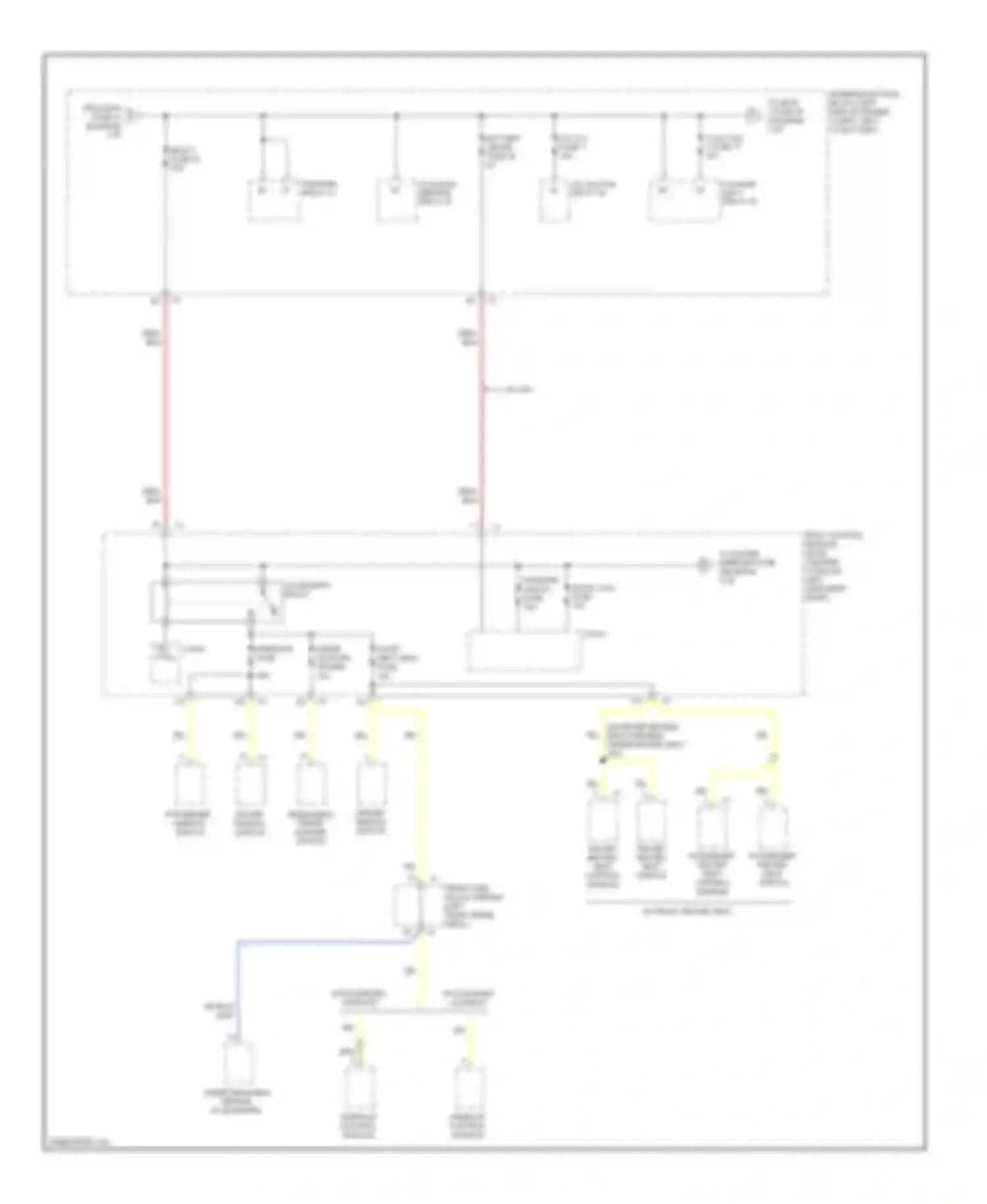 Aura Saturn I (2006-2010): Power distribution circuit (2 of 5)