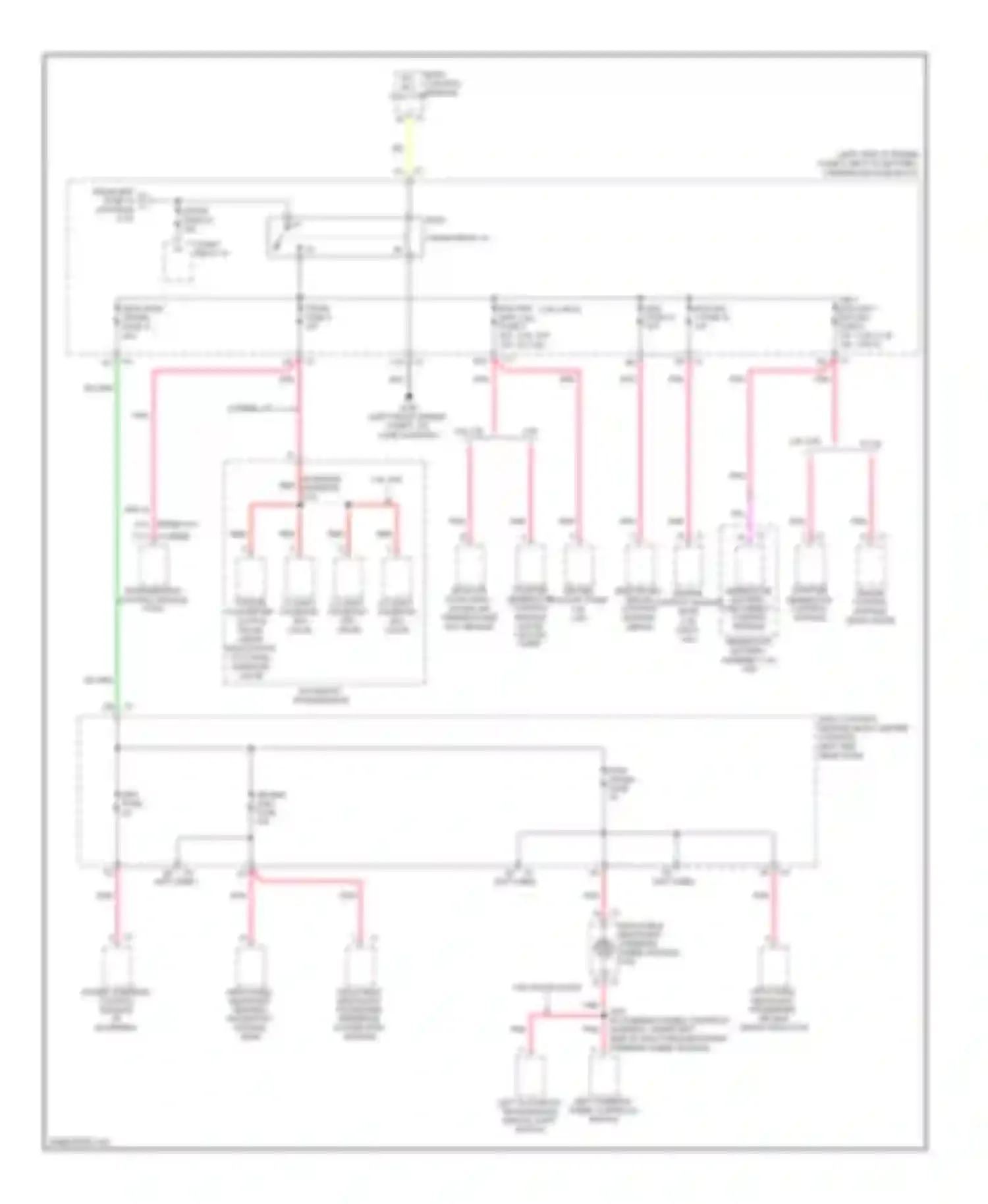 Aura Saturn I (2006-2010): Power distribution circuit (5 of 5)