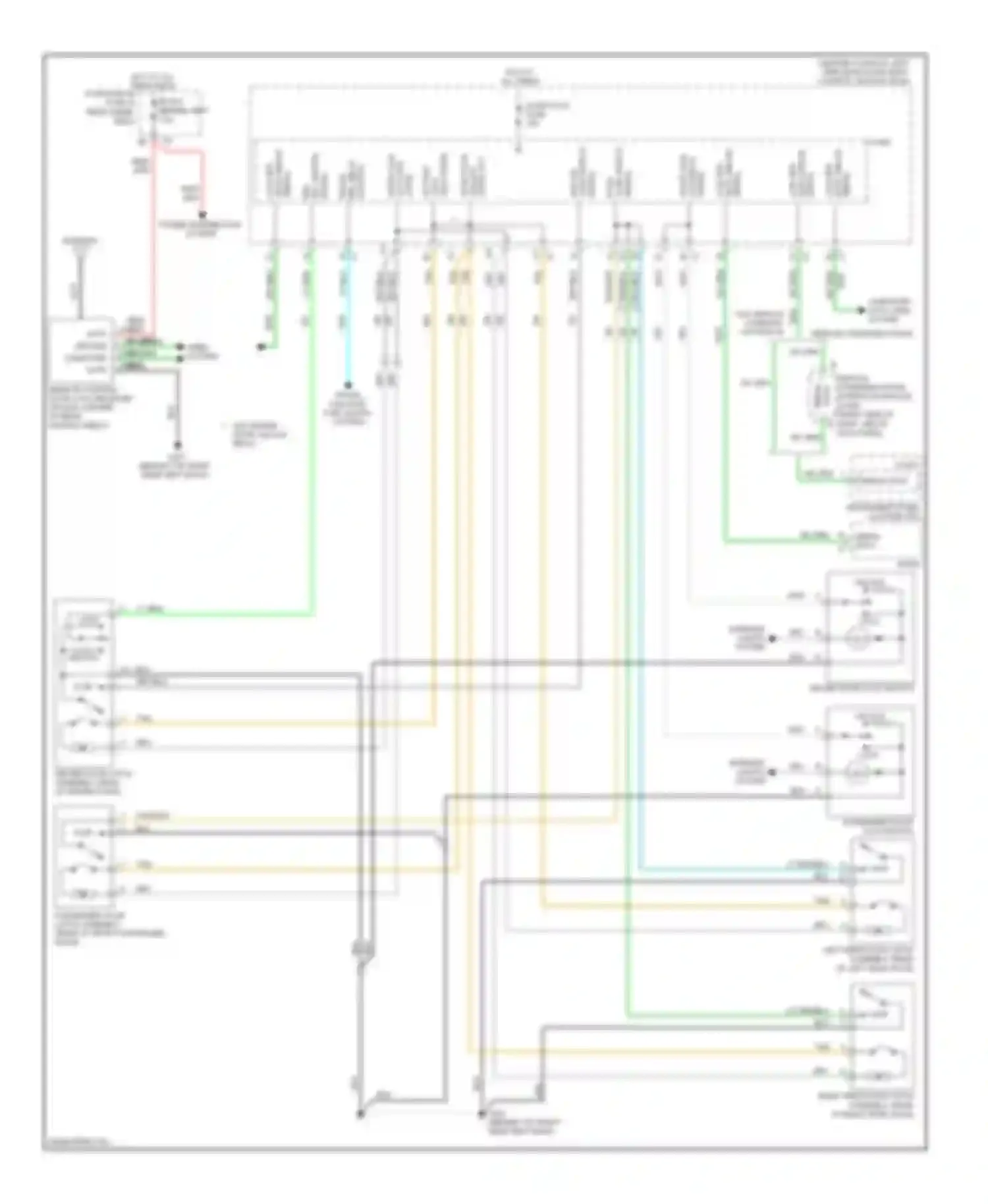 Aura Saturn I (2006-2010): Power door locks circuit