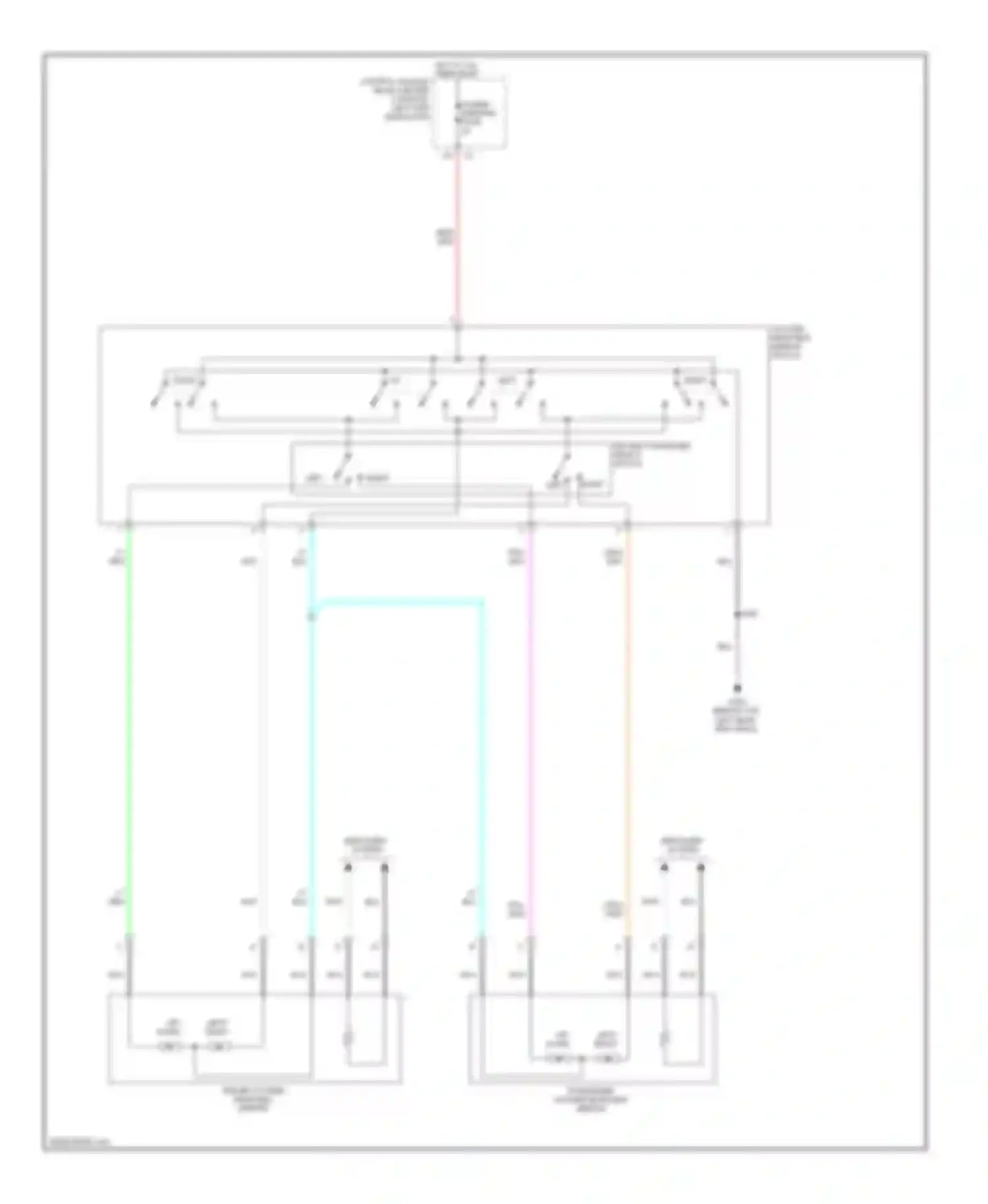Aura Saturn I (2006-2010): Power mirrors circuit