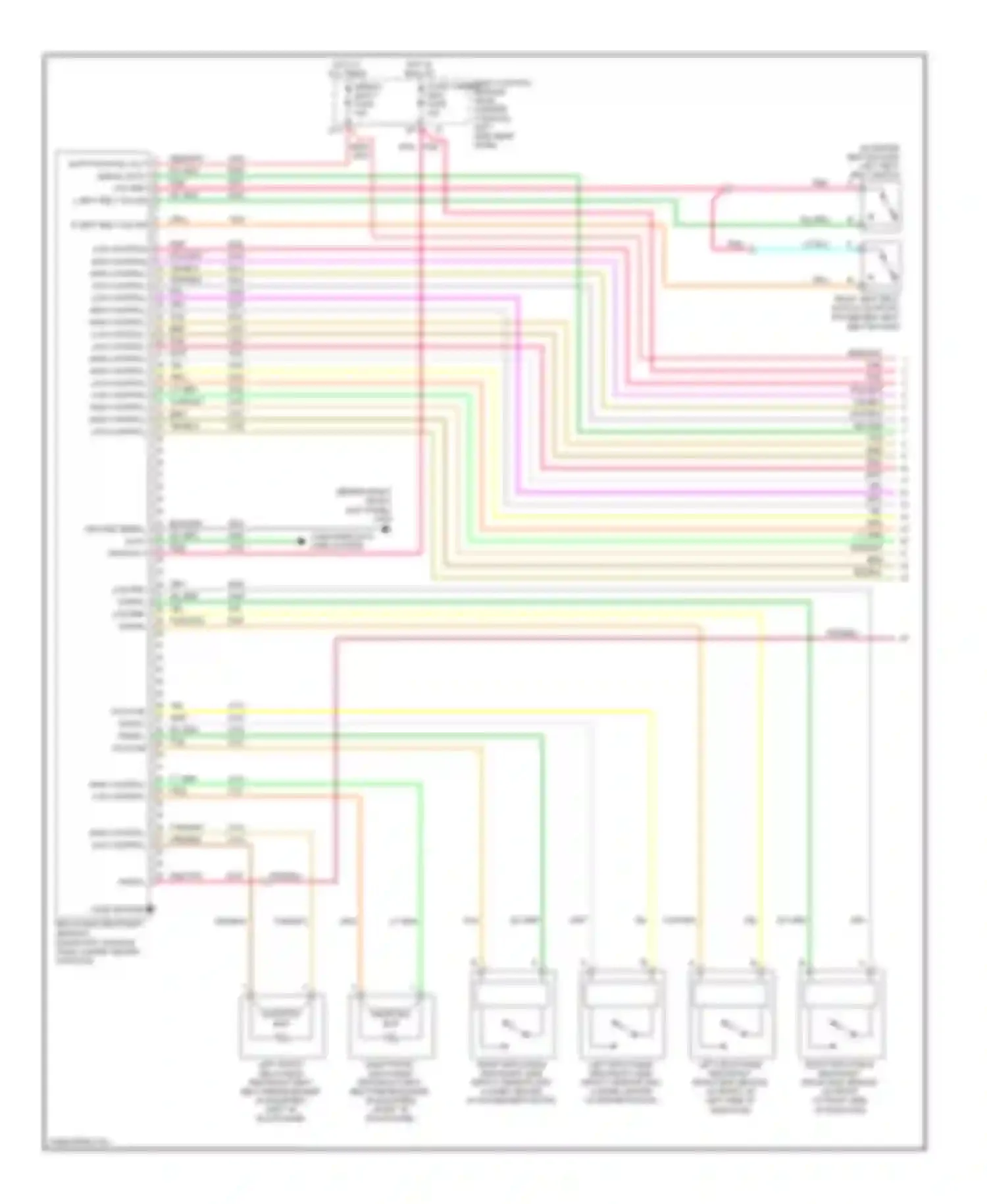 Aura Saturn I (2006-2010): Supplemental restraints circuit (1 of 3)