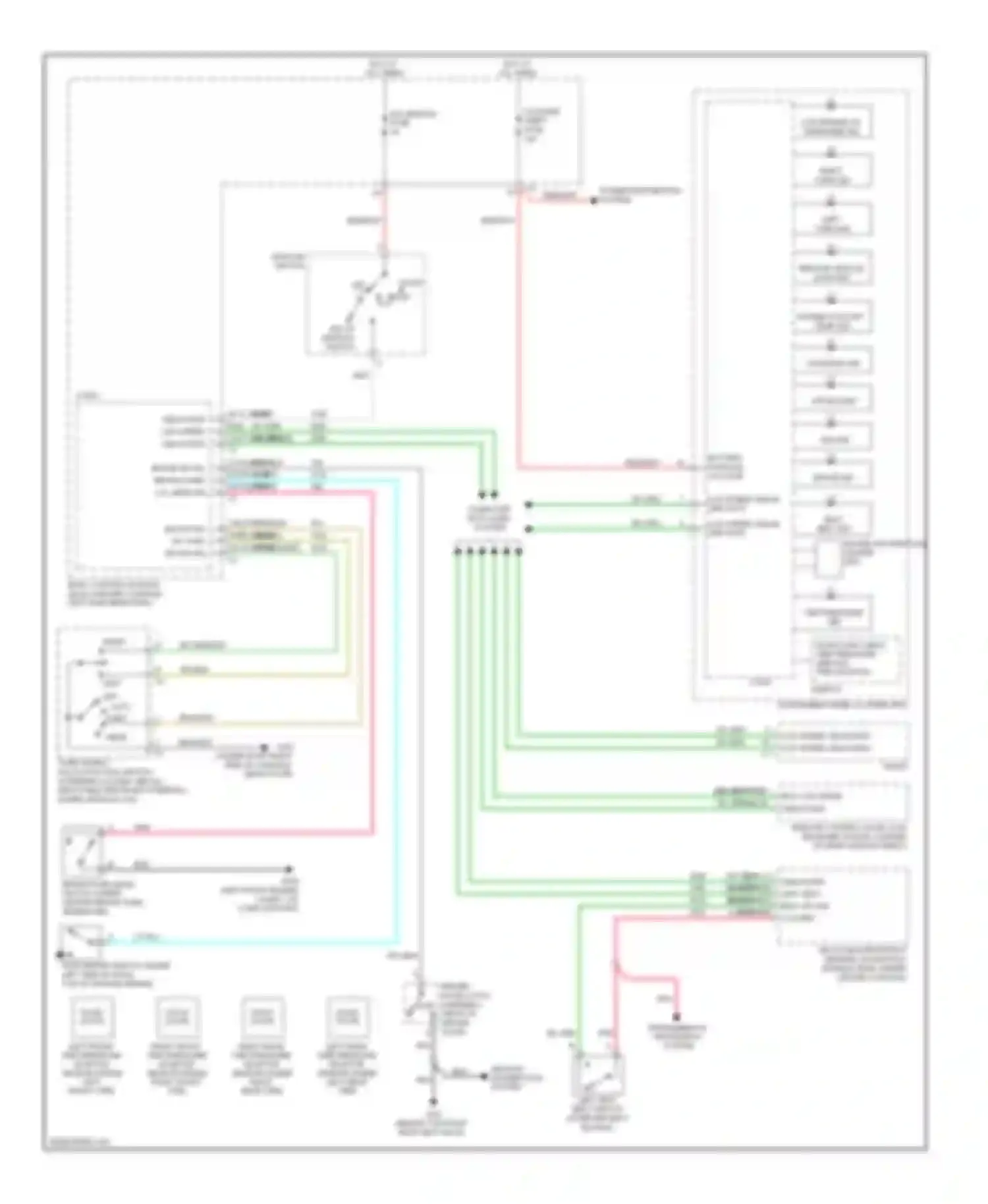 Aura Saturn I (2006-2010): Warning systems circuit