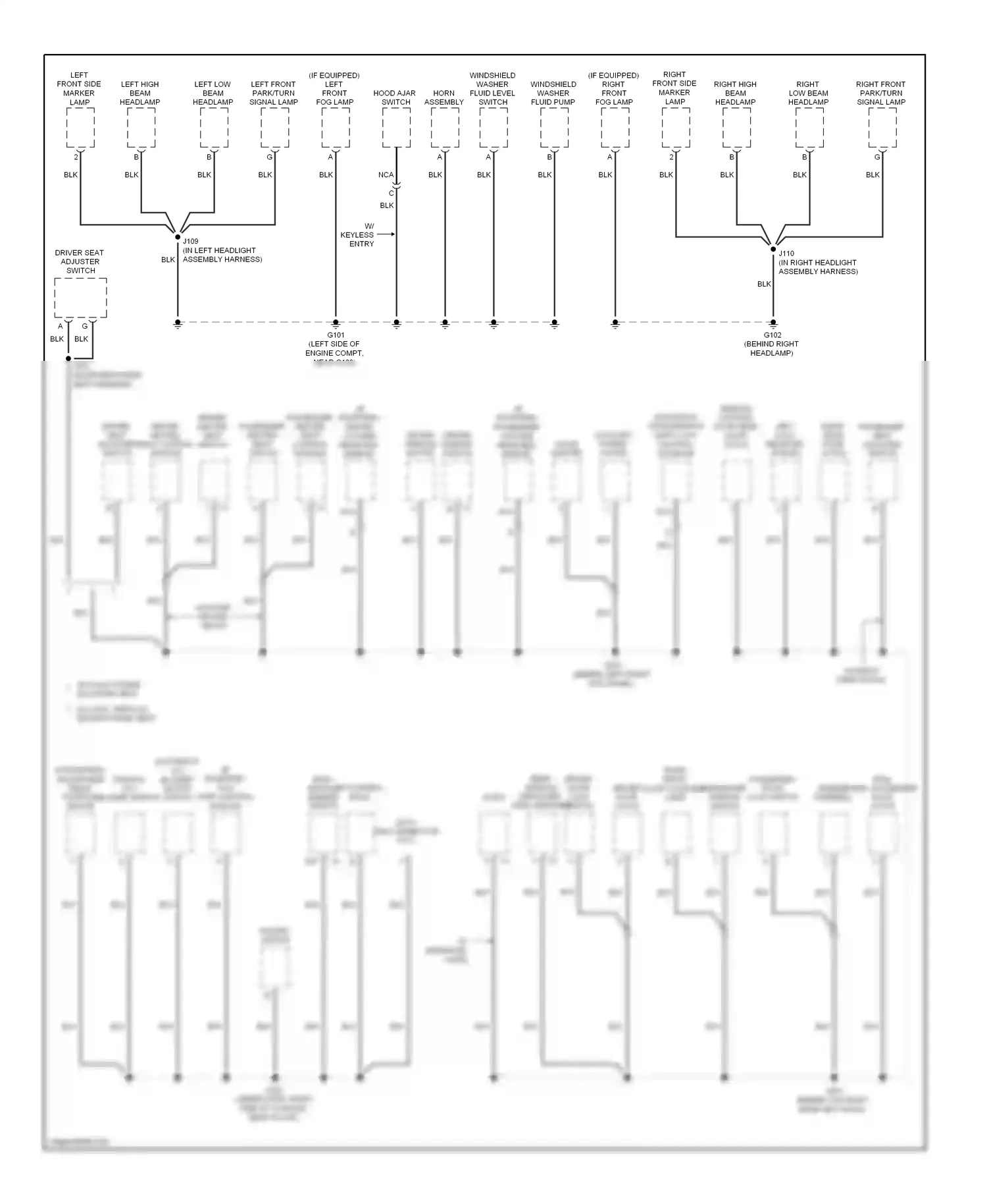 Saturn Aura I (2006-2010) windshield washer fluid pump wiring diagram  (1 of 2)