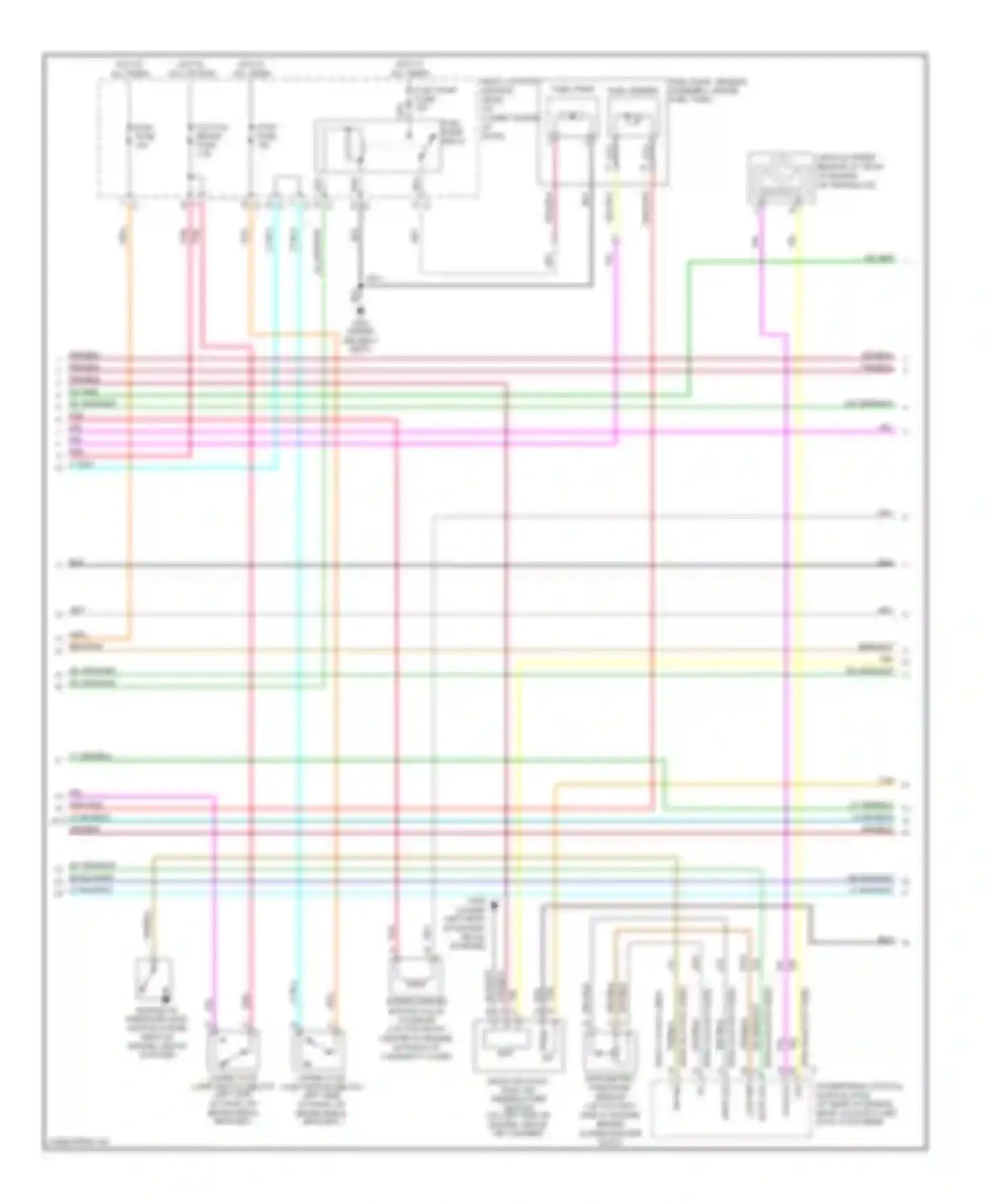 ION Saturn I (2003-2007): Wiring diagram engine performance 2.0l vin p (3 of 4)