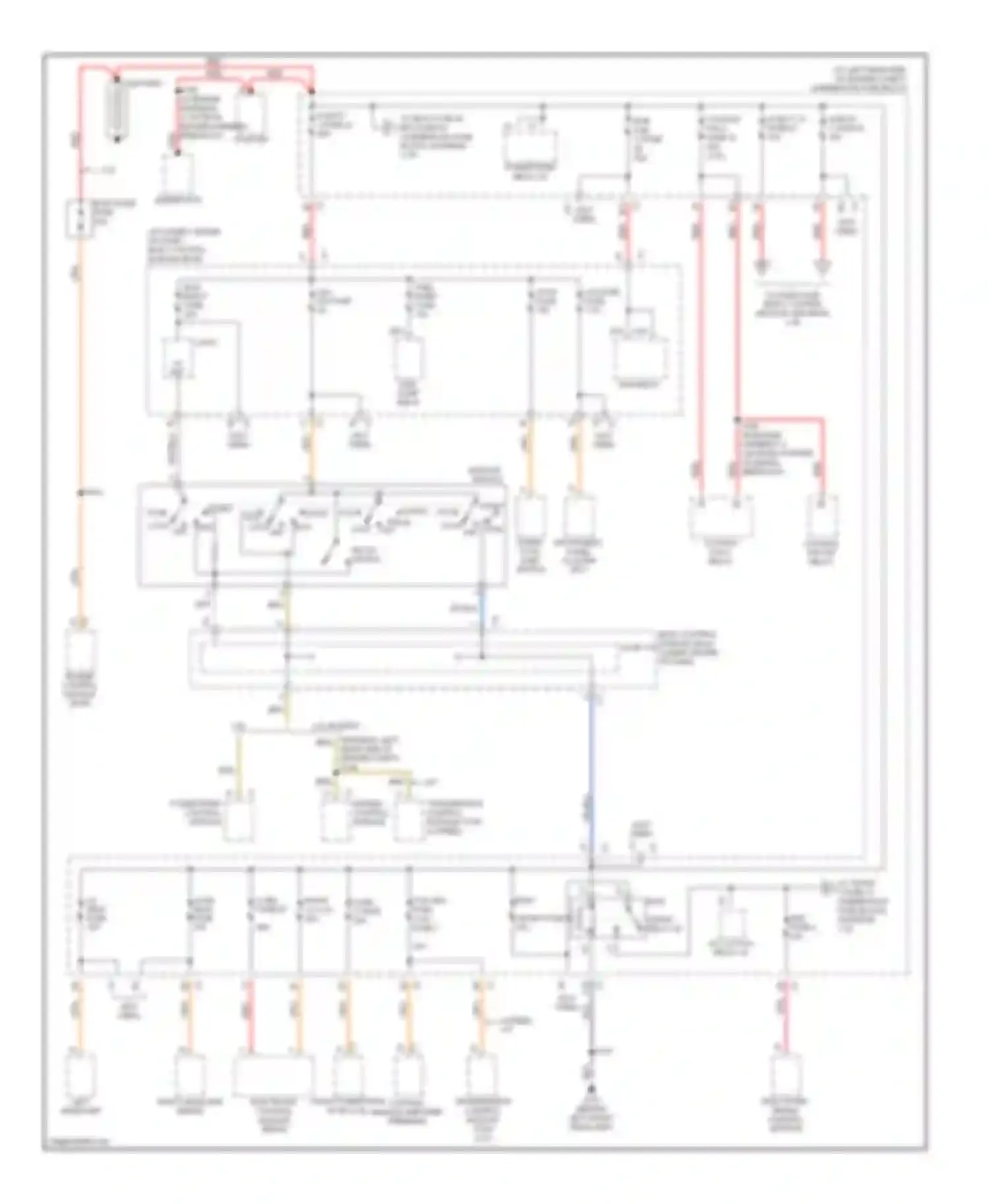 ION Saturn I (2003-2007): Power distribution circuit (1 of 3)