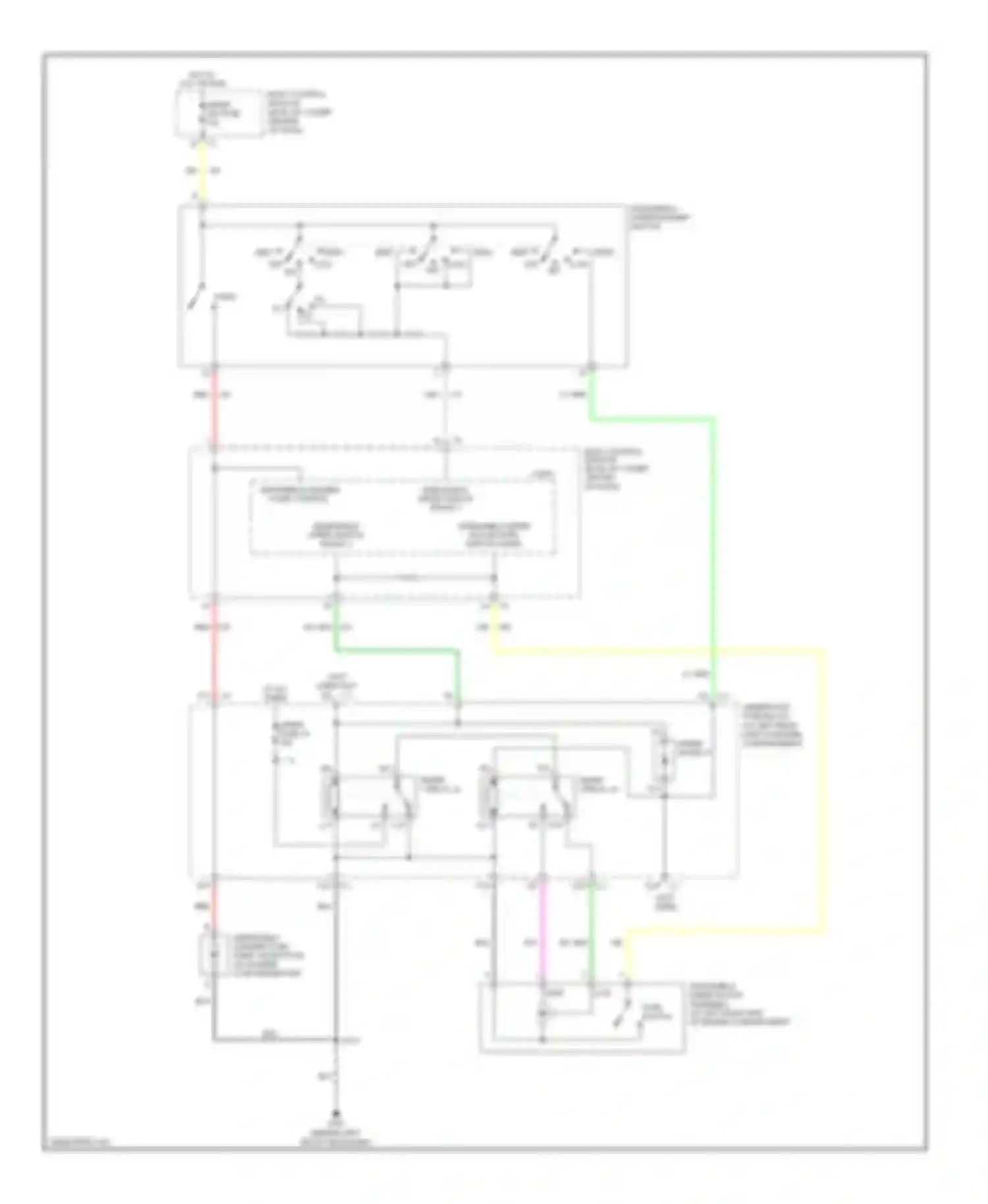 ION Saturn I (2003-2007): Wiper/washer circuit