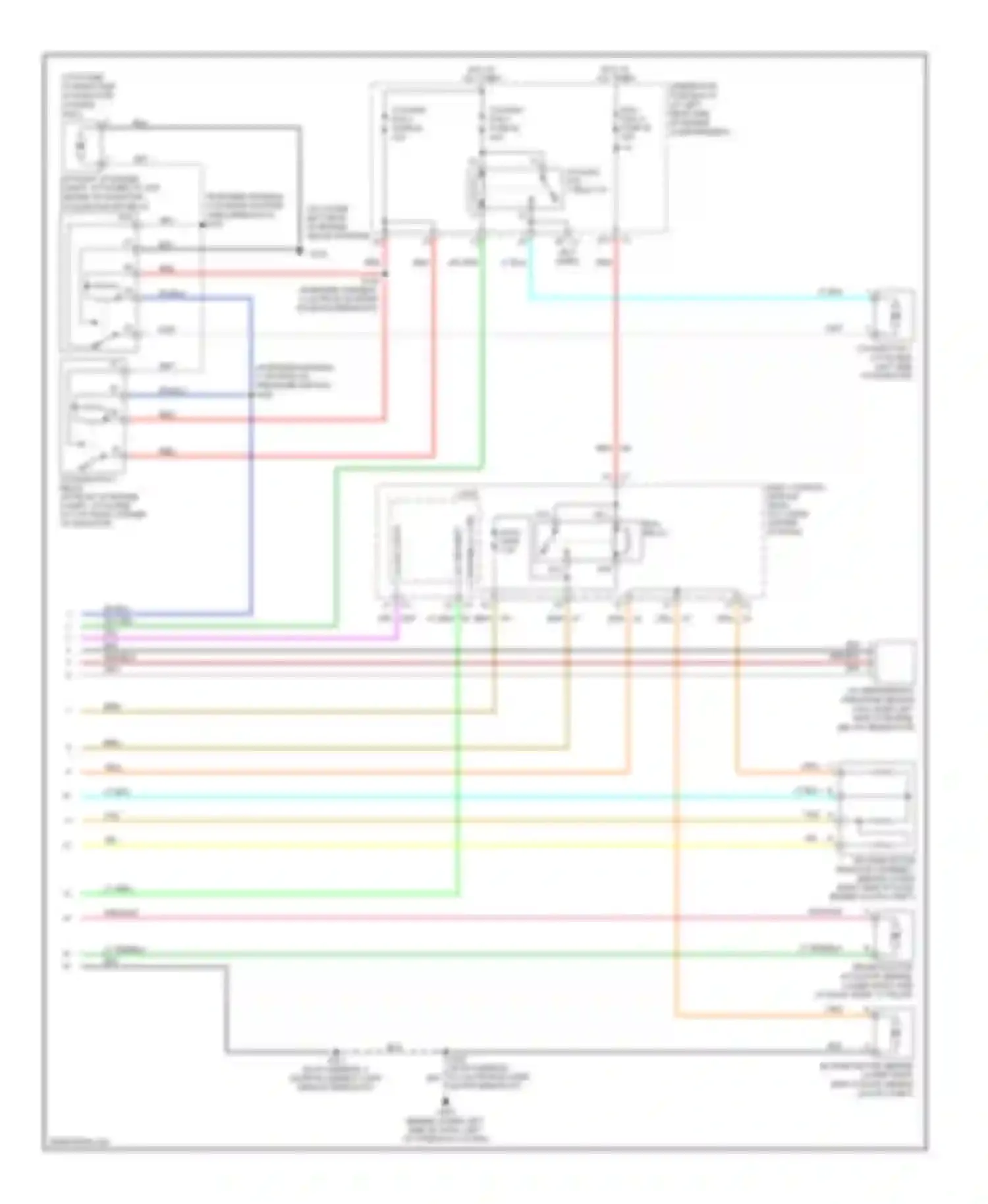 Wiring diagram cooling fan 1 (attached to for Saturn ION I (2003-2007) (1 of 1)