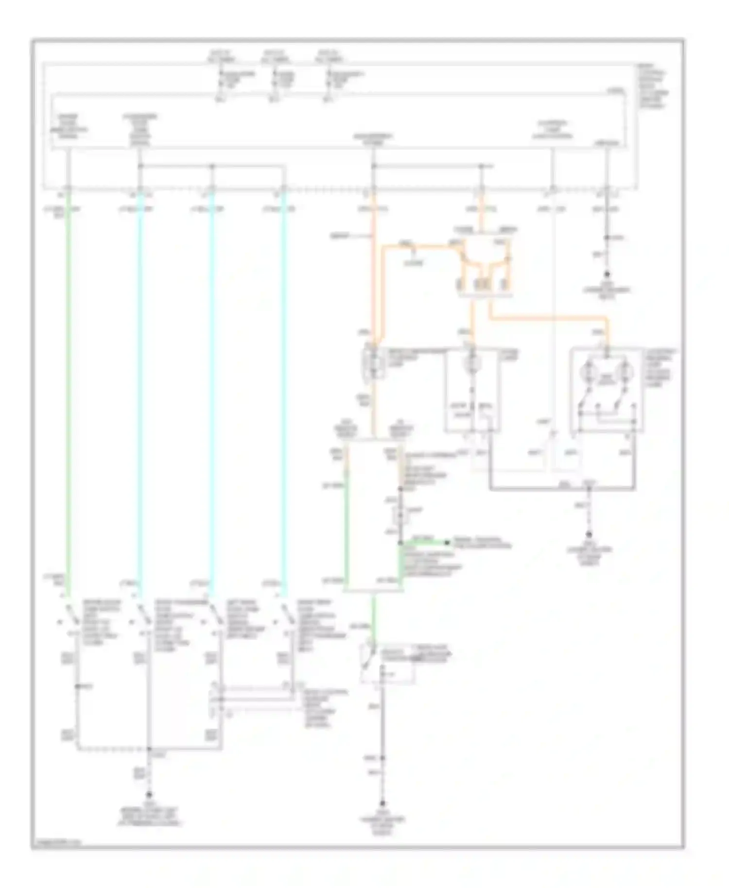 Wiring diagram from left rear speaker breakout) for Saturn ION I (2003-2007) (1 of 1)