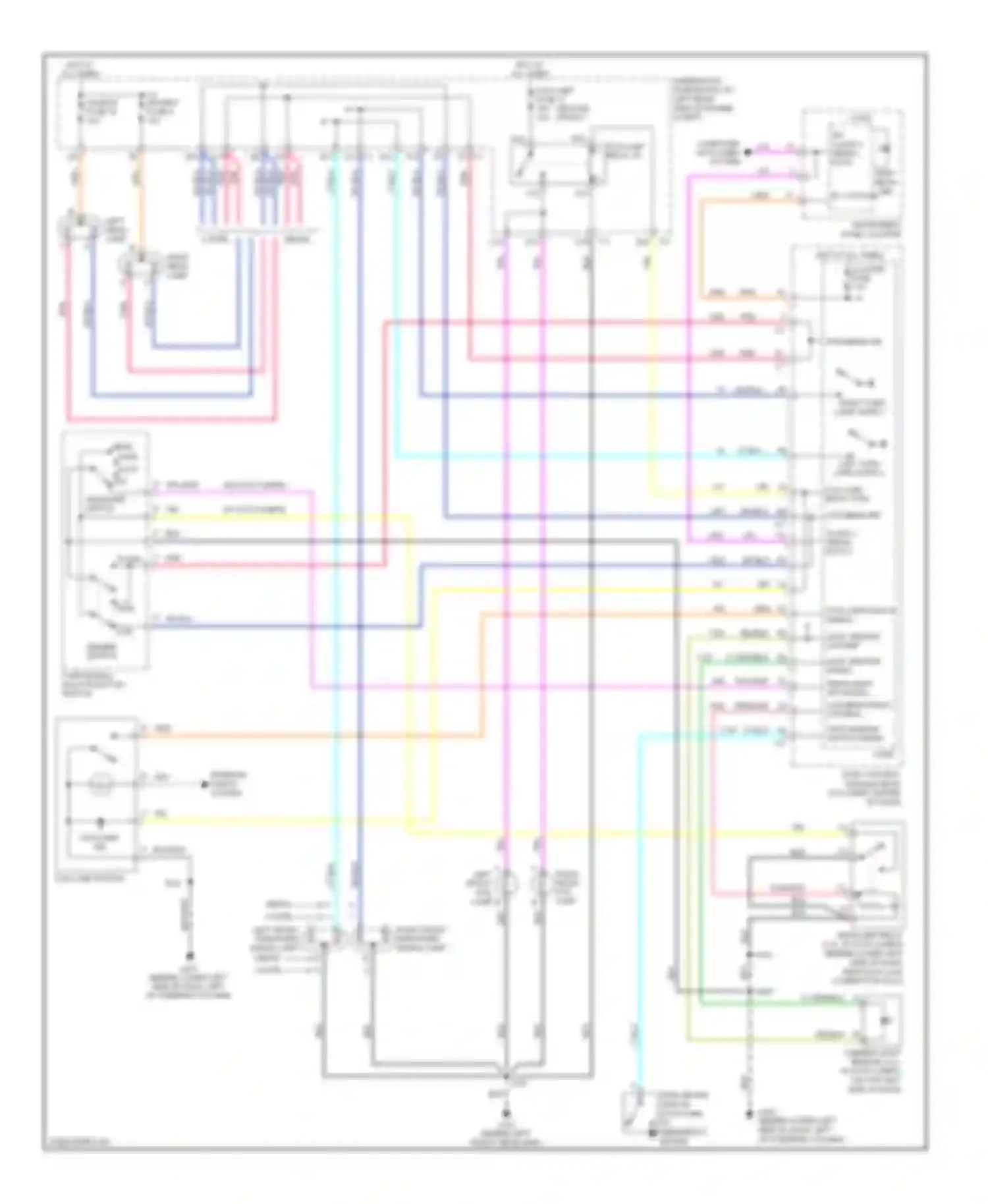 Wiring diagram headlamps off signal low beam relay control for Saturn ION I (2003-2007) (1 of 1)
