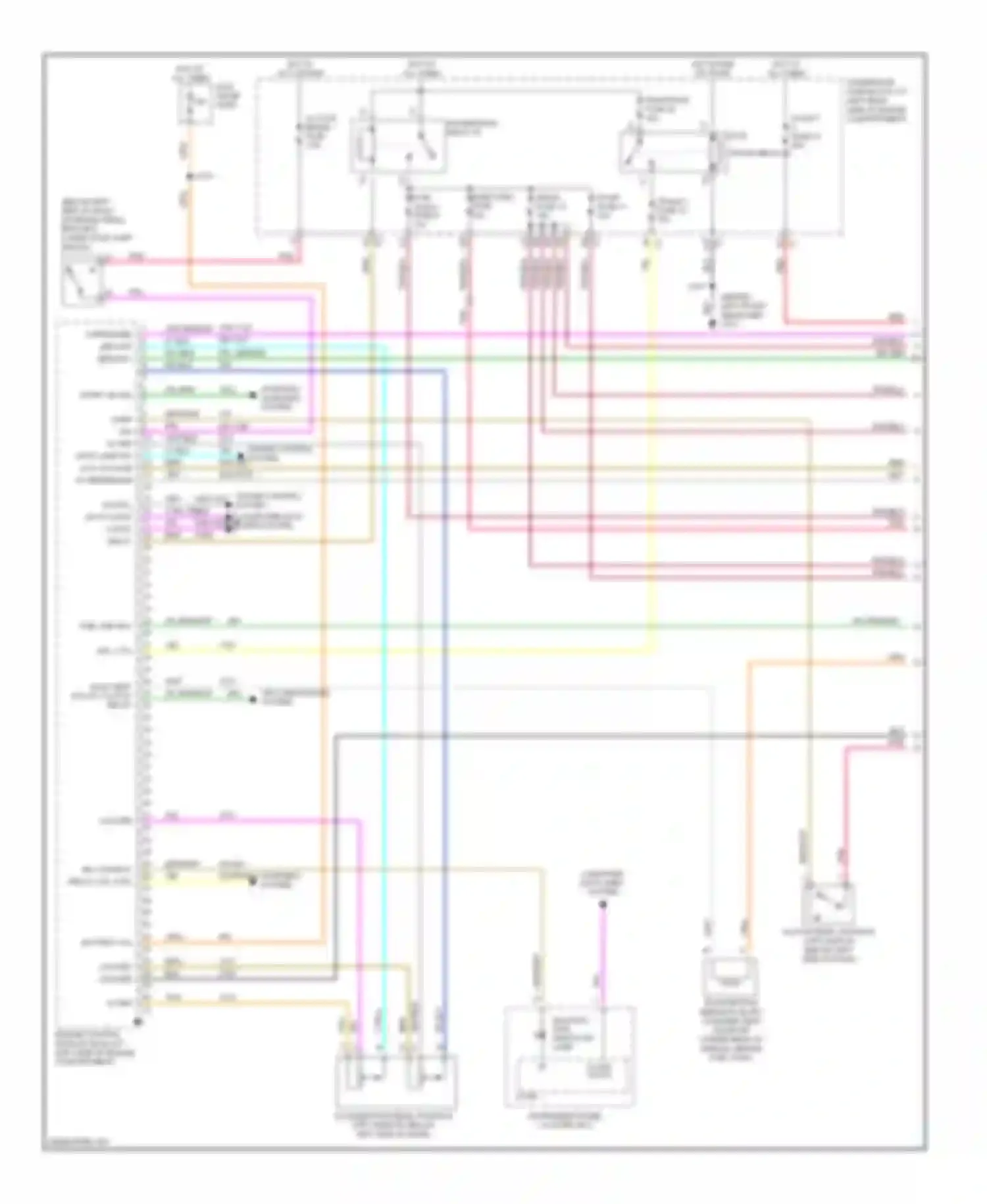 Wiring diagram malfunc- tion indicator lamp for Saturn ION I (2003-2007) (2 of 2)