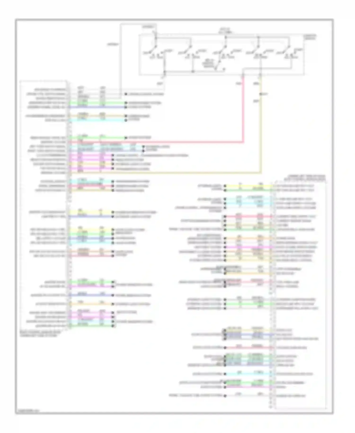 Outlook Saturn I (2006-2010): Body control modules circuit (1 of 2)