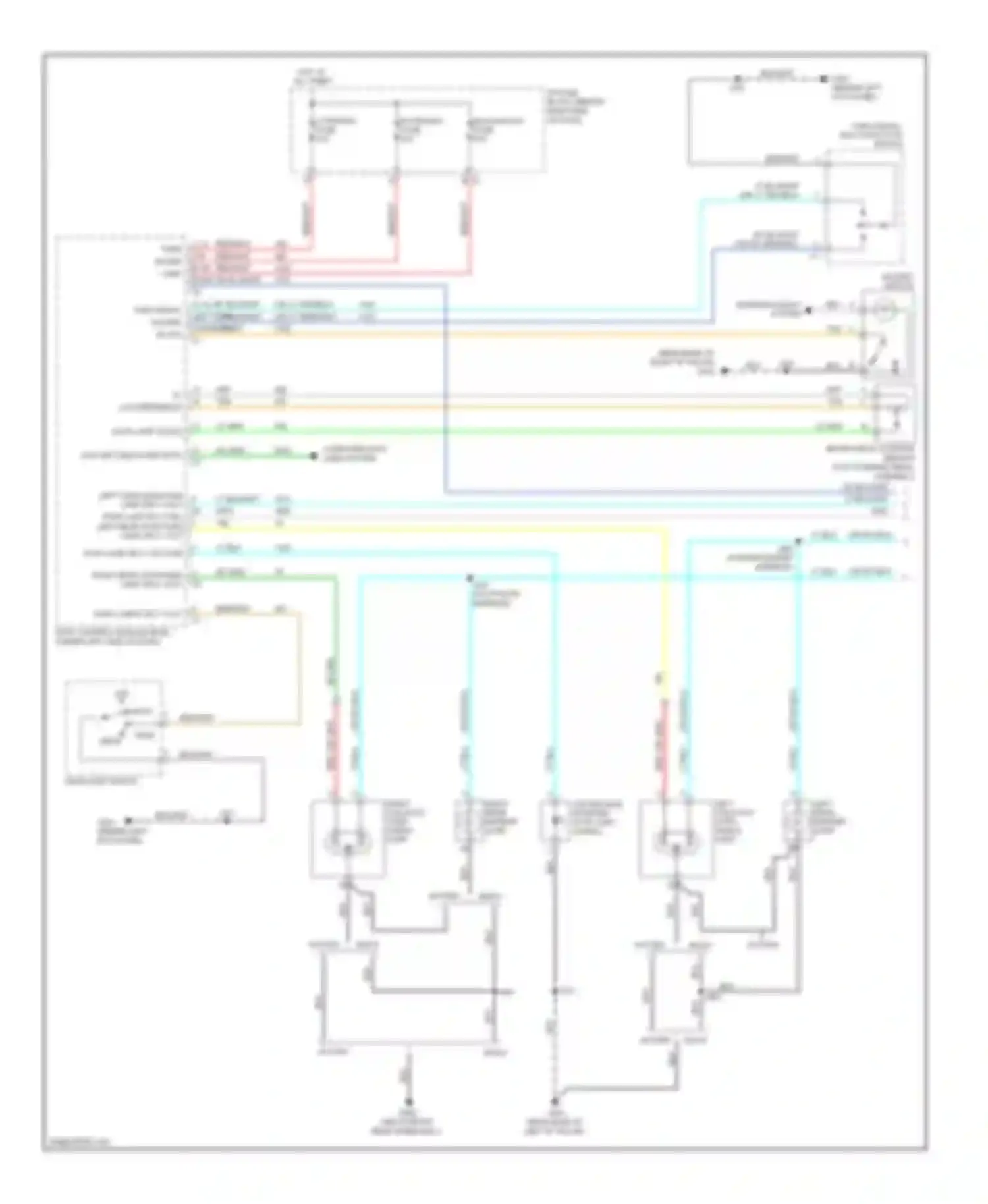 Outlook Saturn I (2006-2010): Exterior lamps circuit (1 of 2)