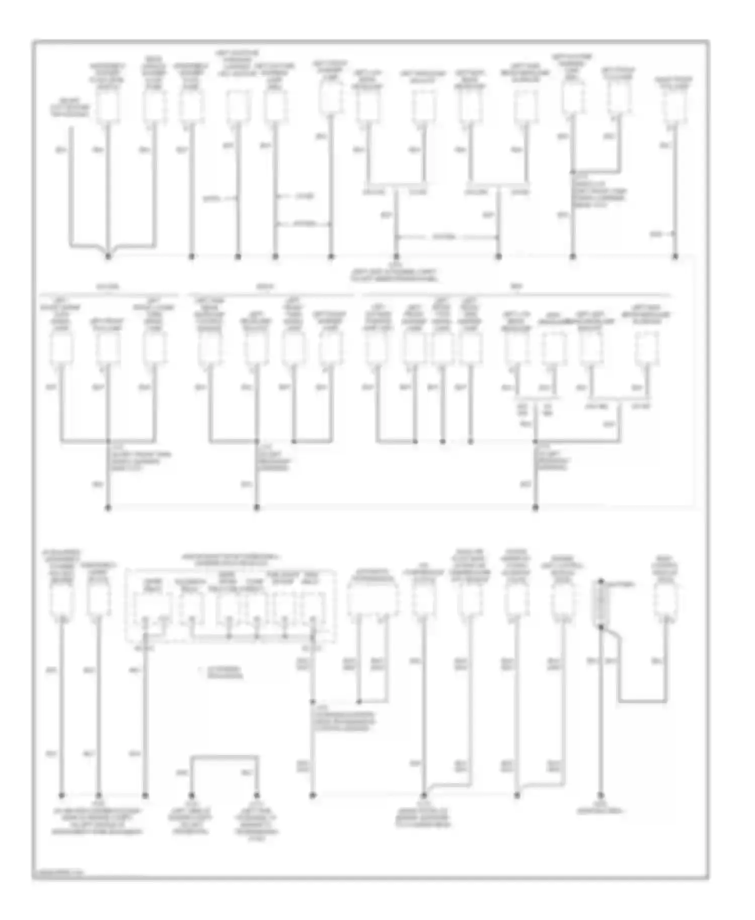 Outlook Saturn I (2006-2010): Ground distribution circuit (1 of 5)