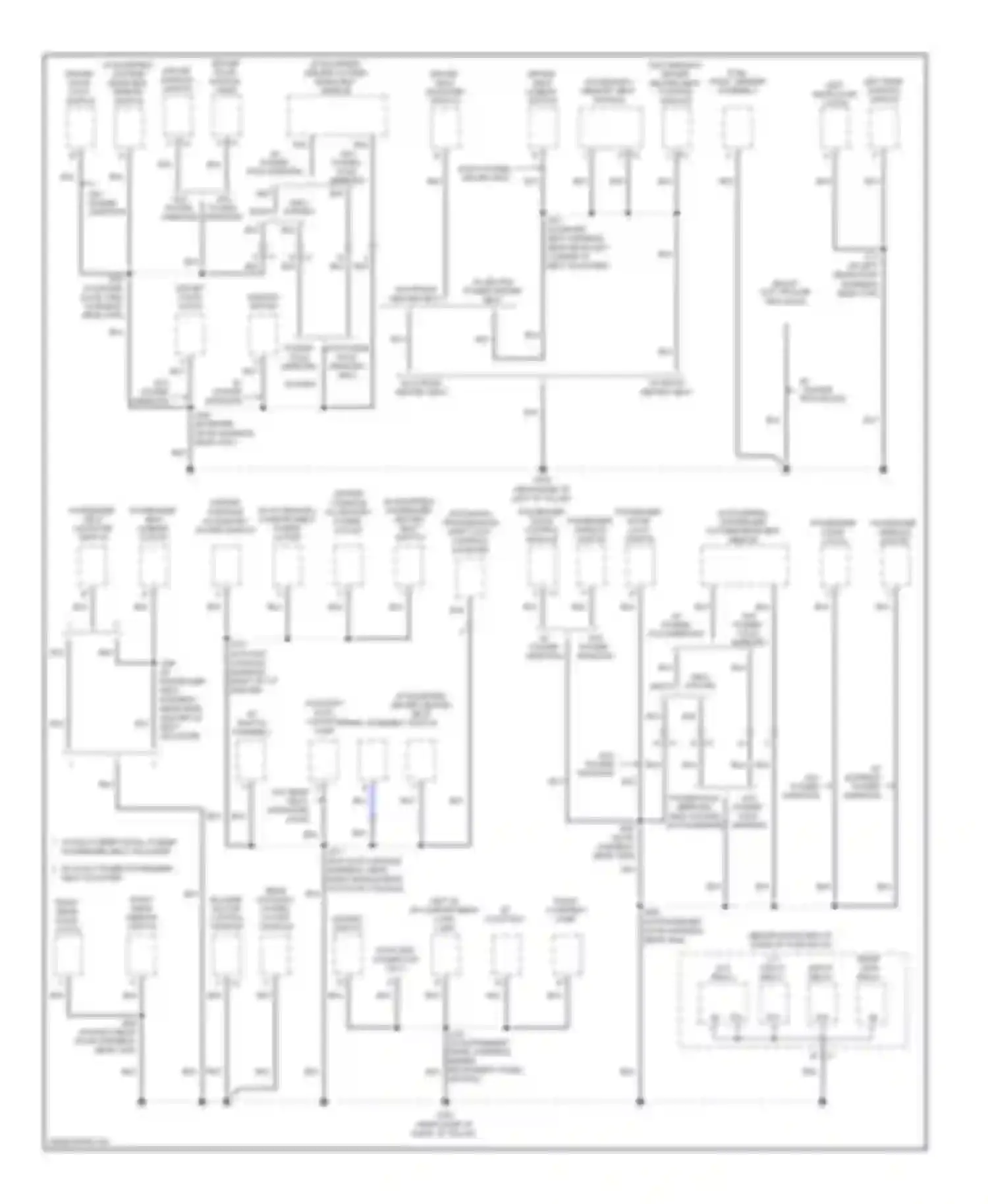 Outlook Saturn I (2006-2010): Ground distribution circuit (3 of 5)