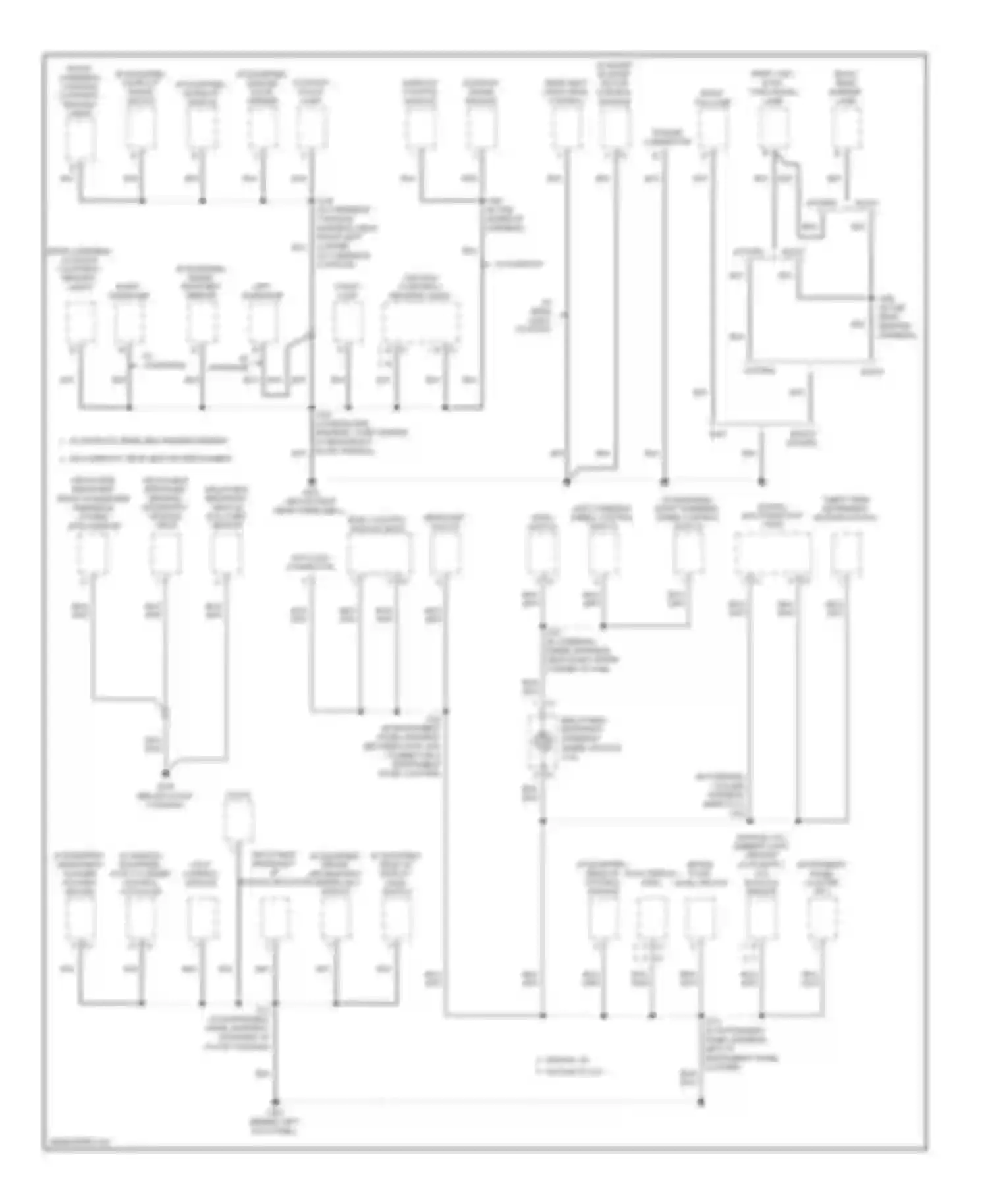 Outlook Saturn I (2006-2010): Ground distribution circuit (4 of 5)