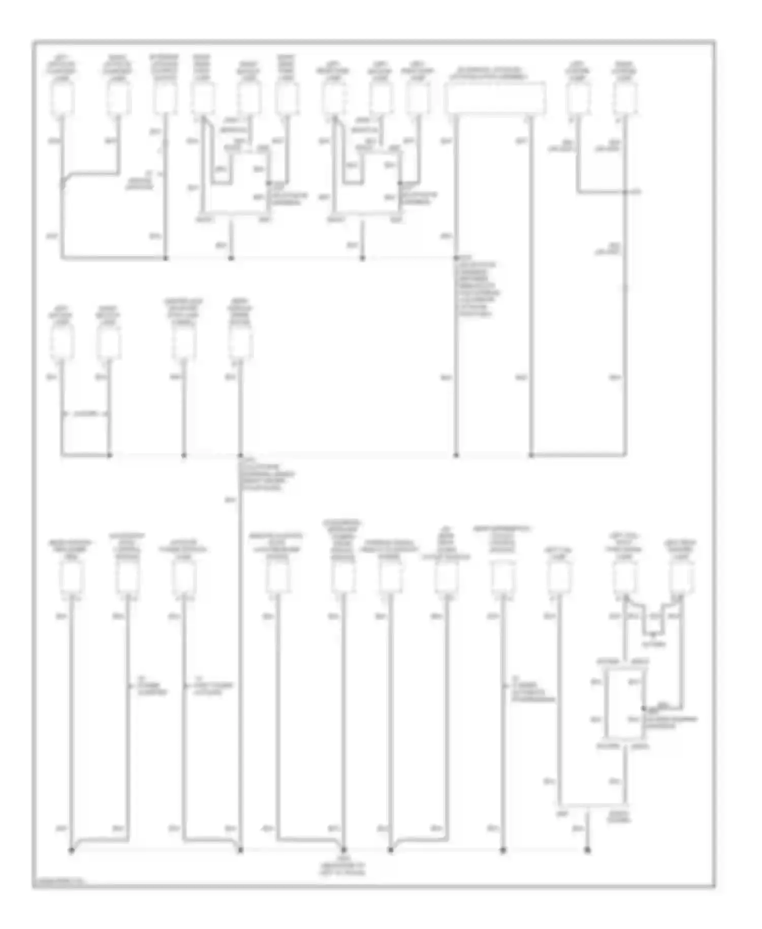 Outlook Saturn I (2006-2010): Ground distribution circuit (5 of 5)