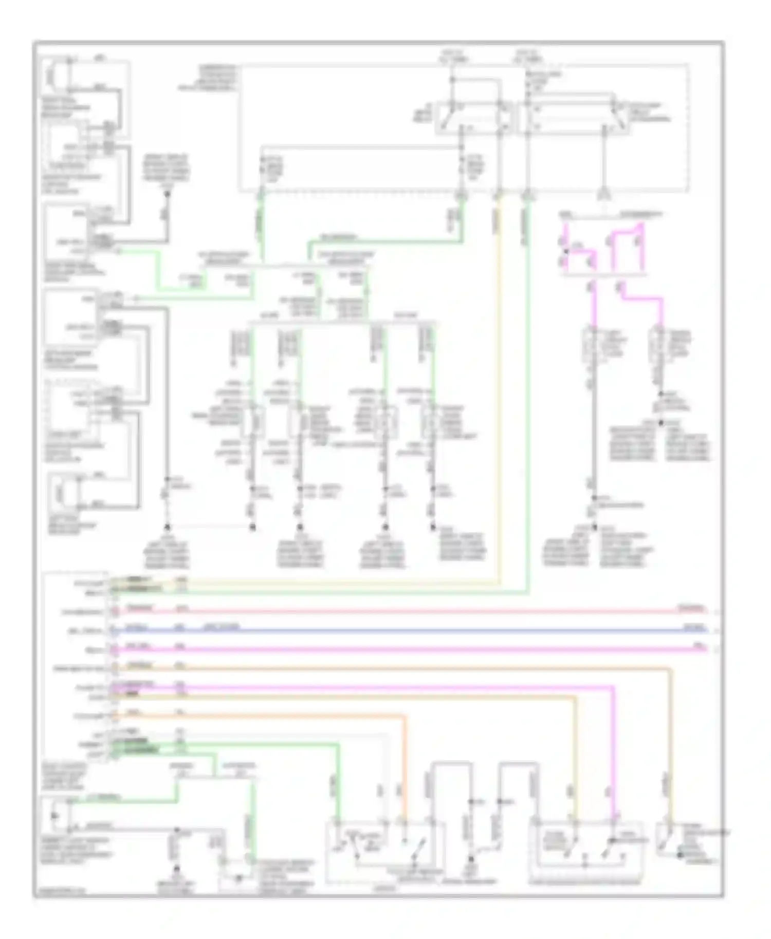 Outlook Saturn I (2006-2010): Headlamps circuit (1 of 2)
