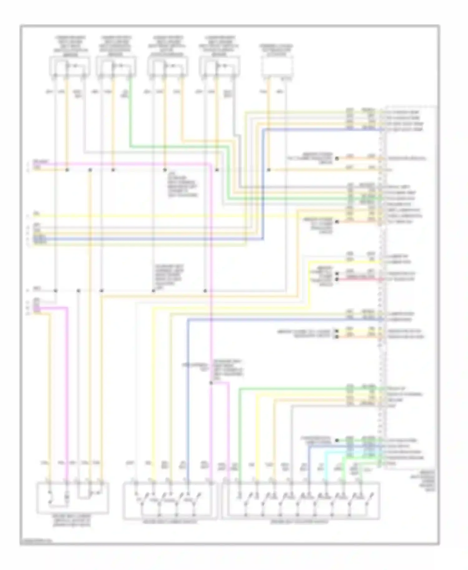 Outlook Saturn I (2006-2010): Driver"s memory seat circuit (4 of 4)