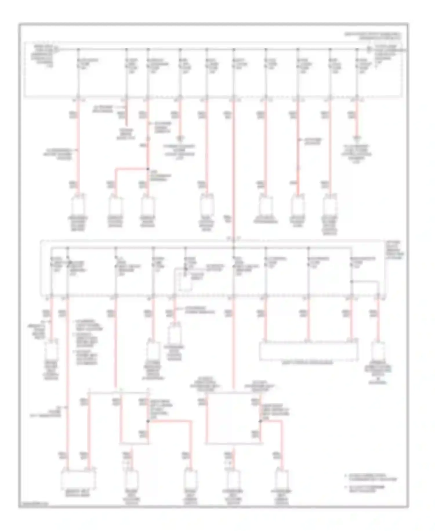 Outlook Saturn I (2006-2010): Power distribution circuit (2 of 4)