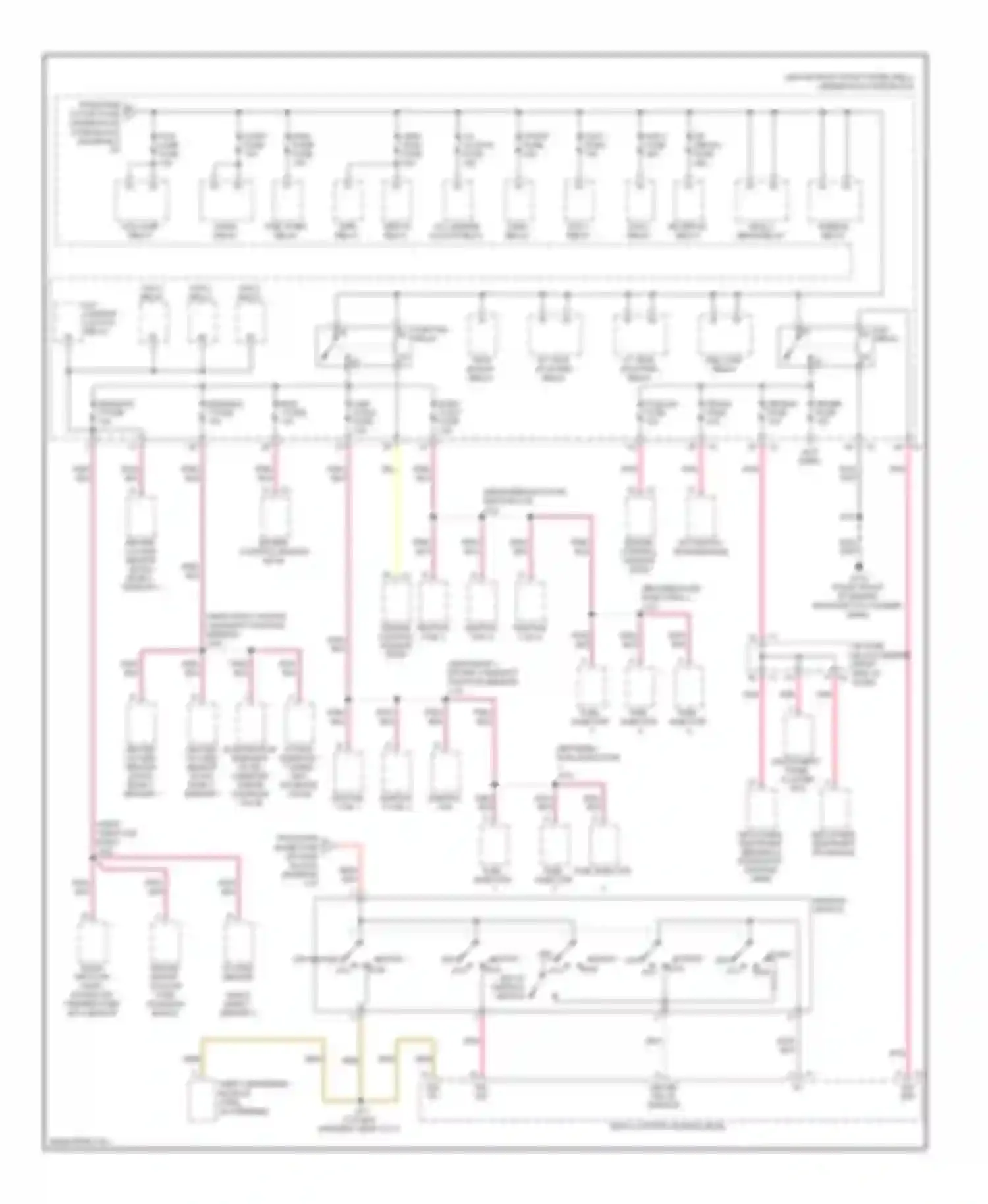 Outlook Saturn I (2006-2010): Power distribution circuit (3 of 4)