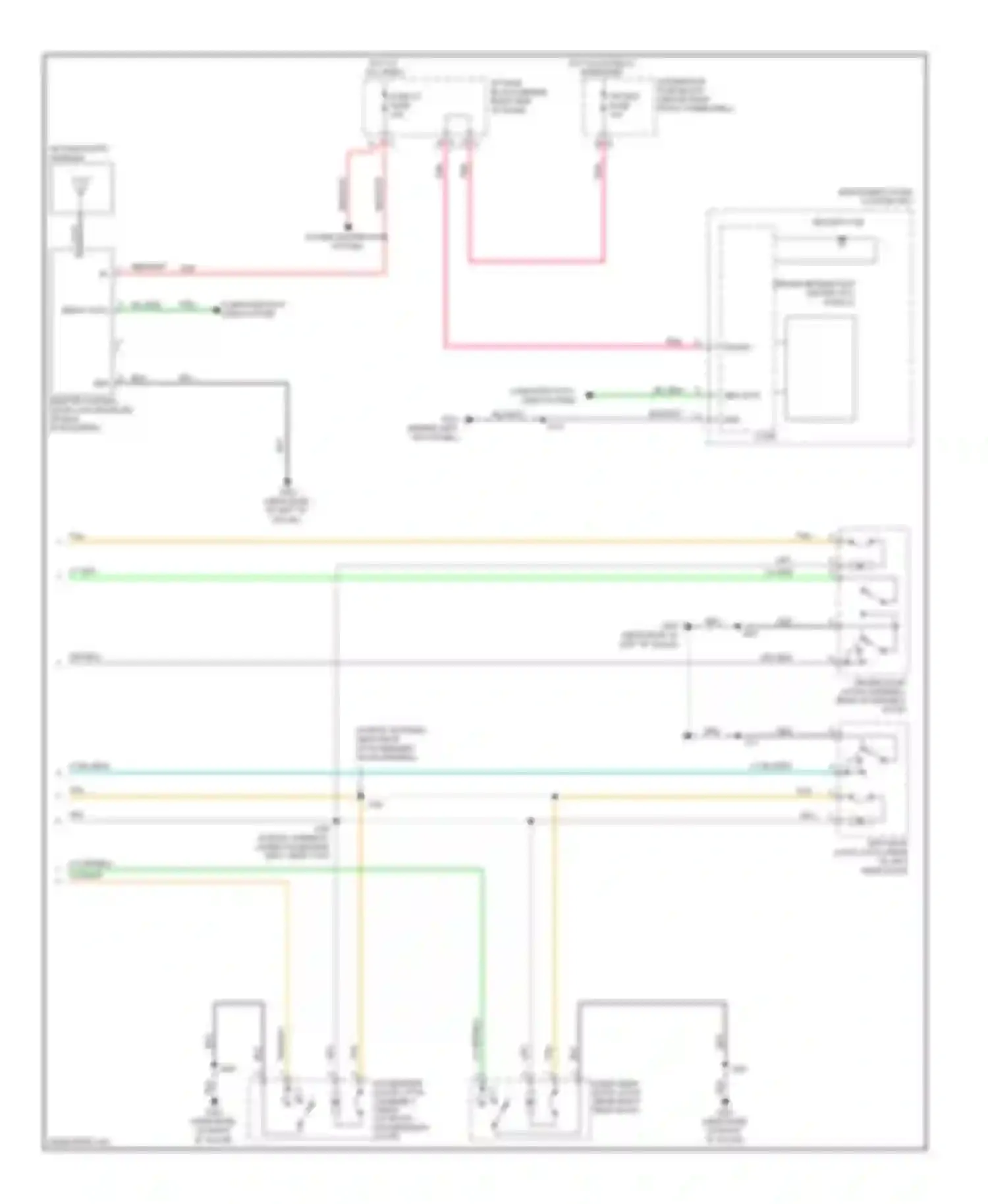 Outlook Saturn I (2006-2010): Power door locks circuit, without express up/down windows (2 of 2)