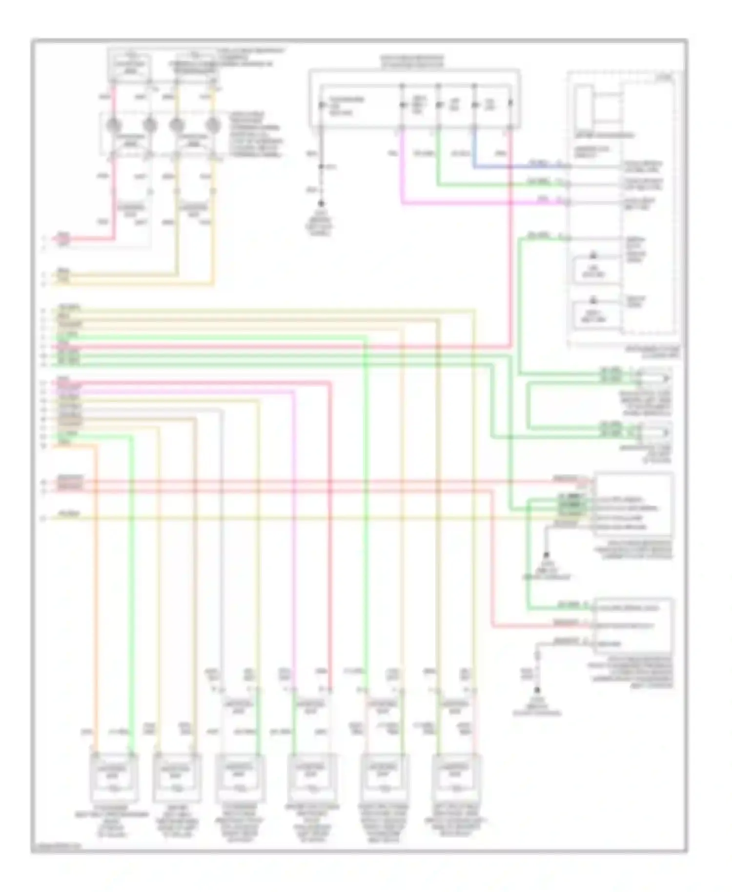 Outlook Saturn I (2006-2010): Supplemental restraints circuit (2 of 2)