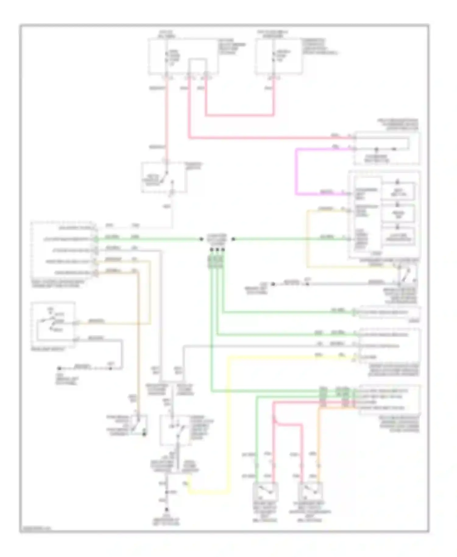Outlook Saturn I (2006-2010): Warning systems circuit