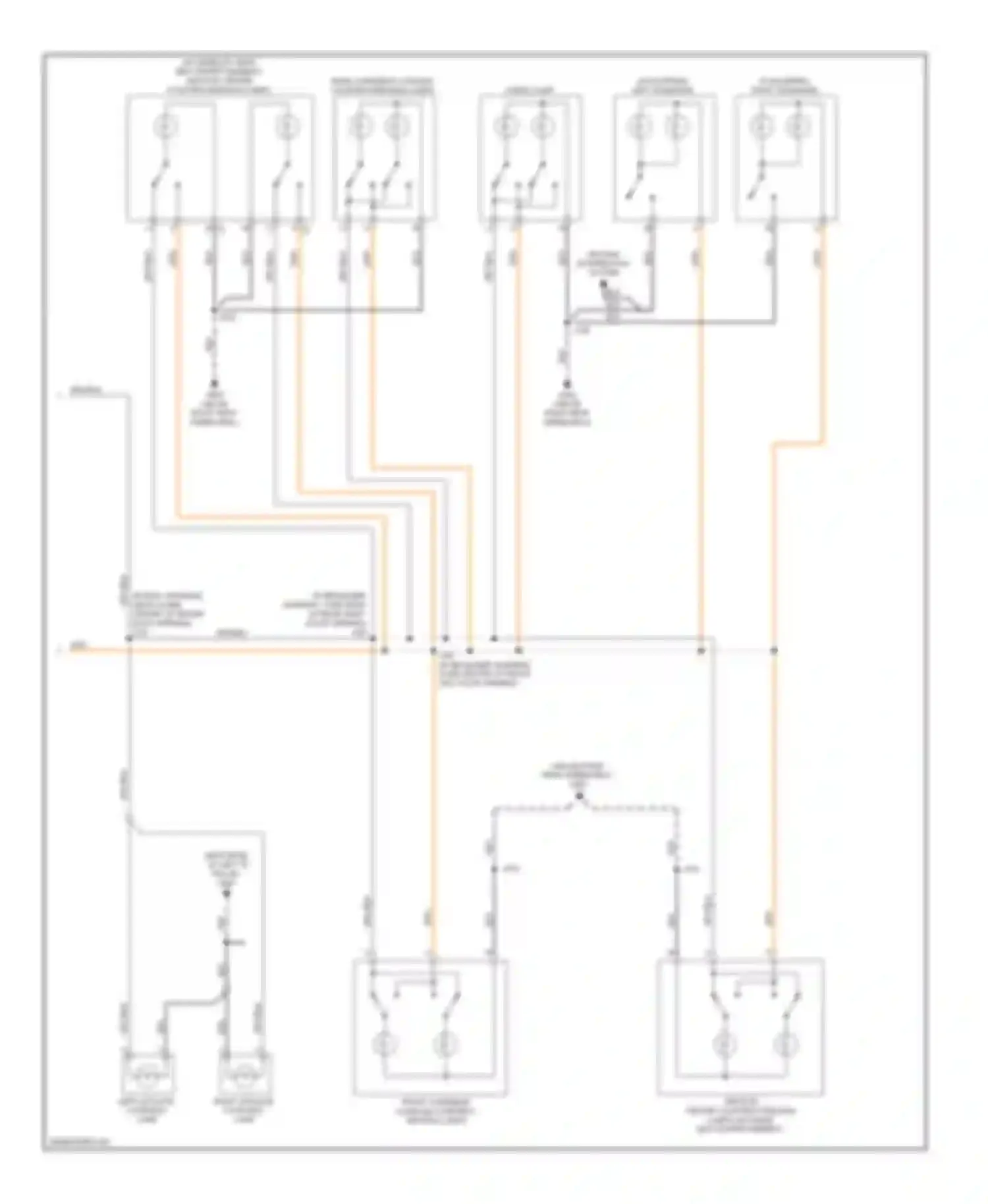 Wiring diagram front overhead console courtesy/ reading lamps for Saturn Outlook I (2006-2010) (1 of 2)