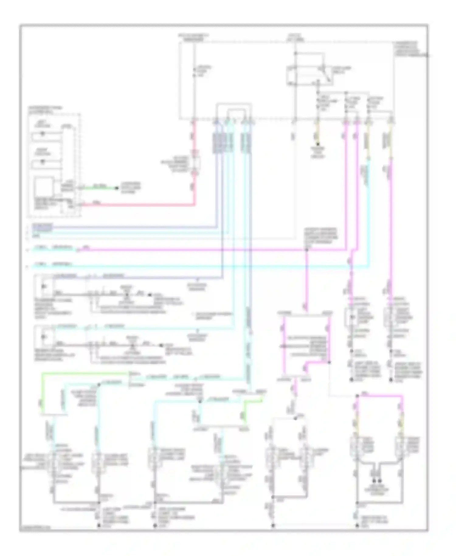 Wiring diagram left turn ind for Saturn Outlook I (2006-2010) (1 of 2)