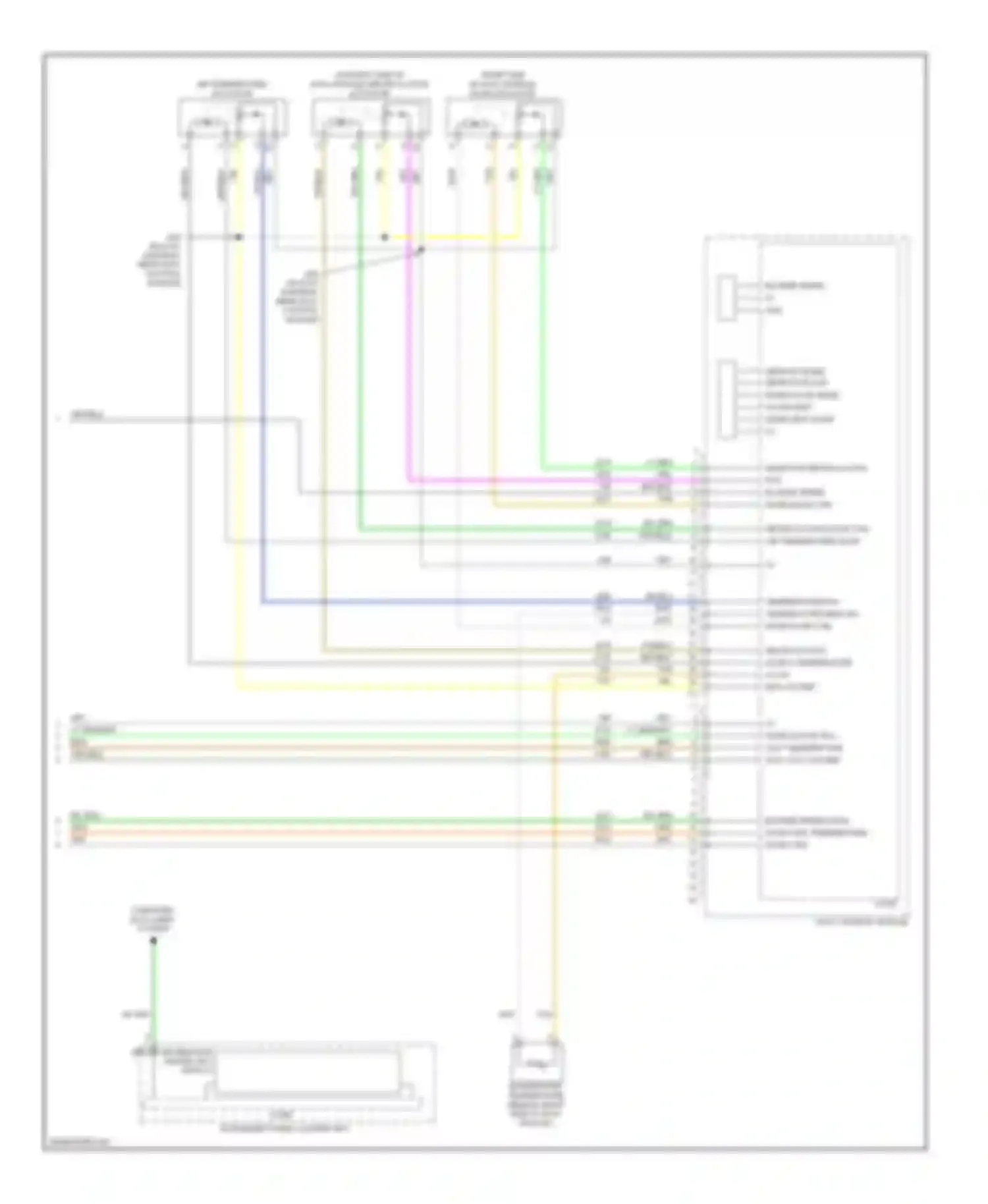 Wiring diagram mode pos recirculation pos blower speed mode door ctrl for Saturn Outlook I (2006-2010) (1 of 1)